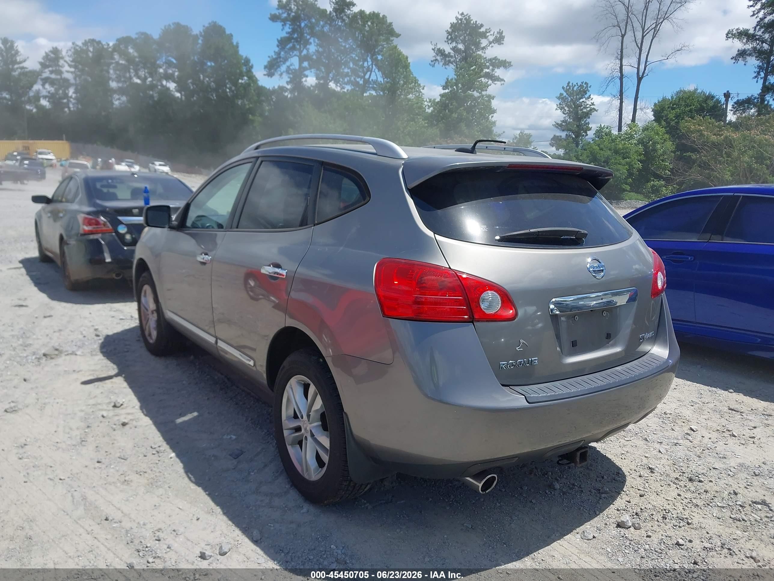 2013 Nissan Rogue Sv Gray vin: JN8AS5MV1DW125985