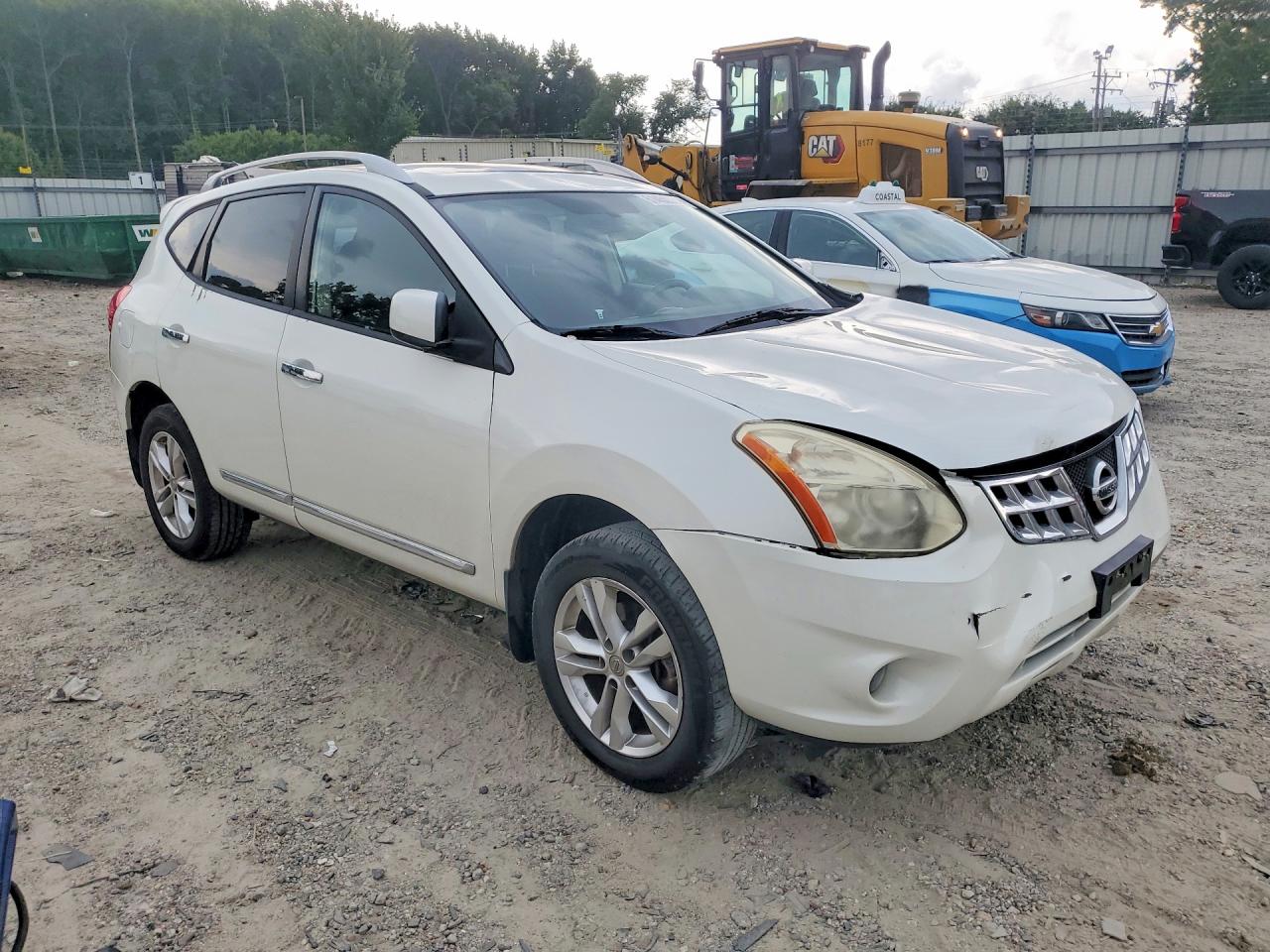2013 Nissan Rogue S White vin: JN8AS5MV1DW135531