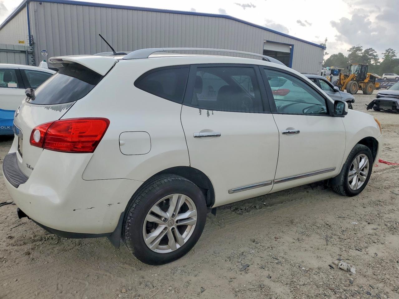 2013 Nissan Rogue S White vin: JN8AS5MV1DW135531