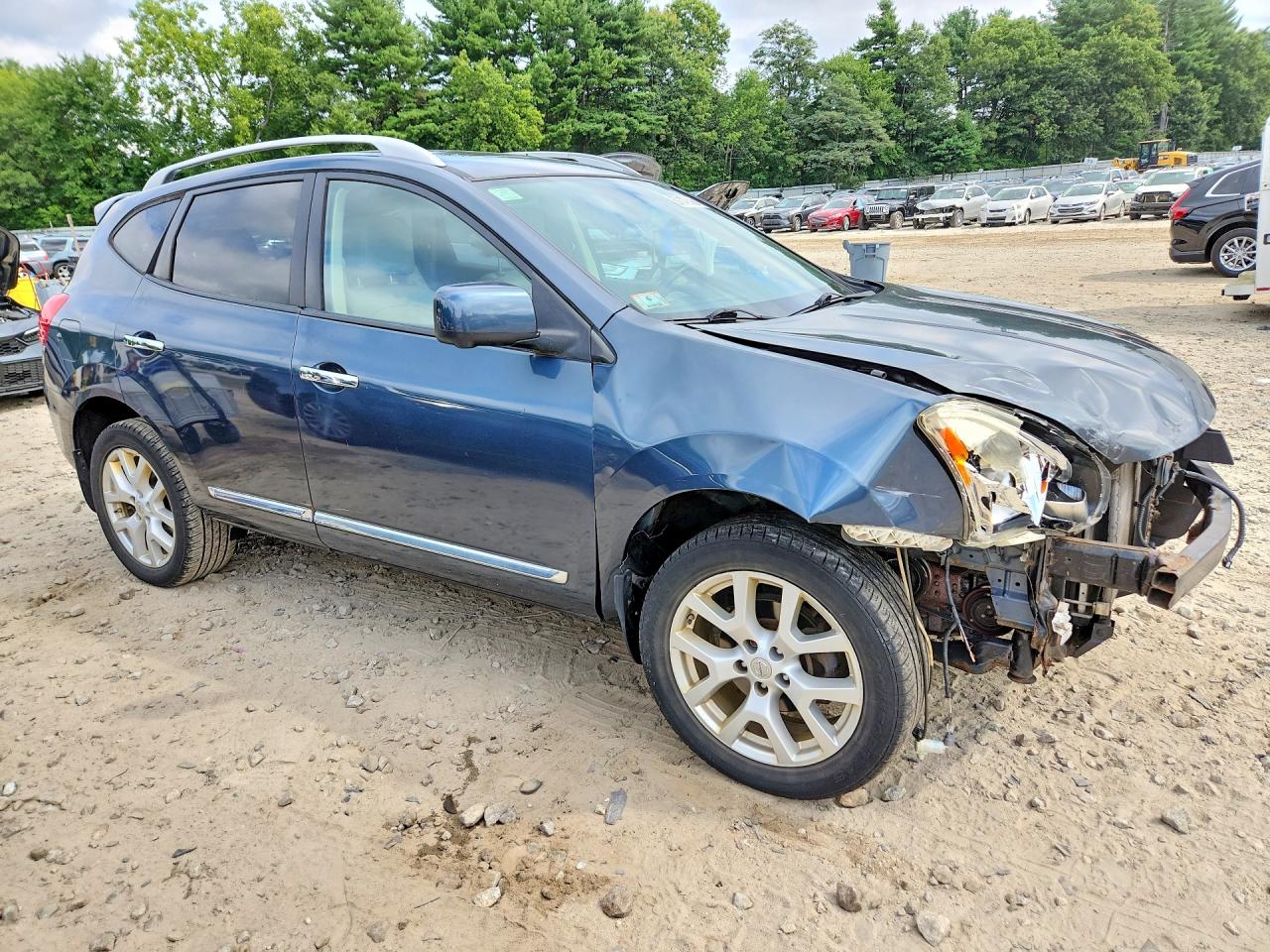 2013 Nissan Rogue S Blue vin: JN8AS5MV1DW137666