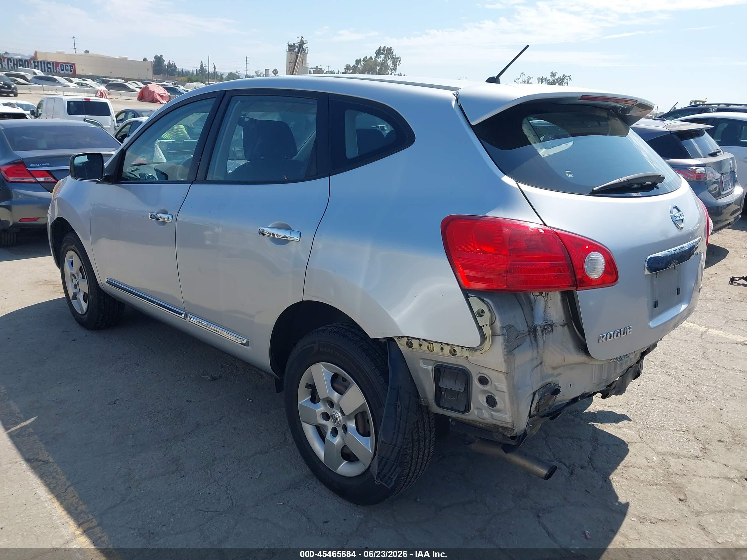 2013 Nissan Rogue S Silver vin: JN8AS5MV1DW139014