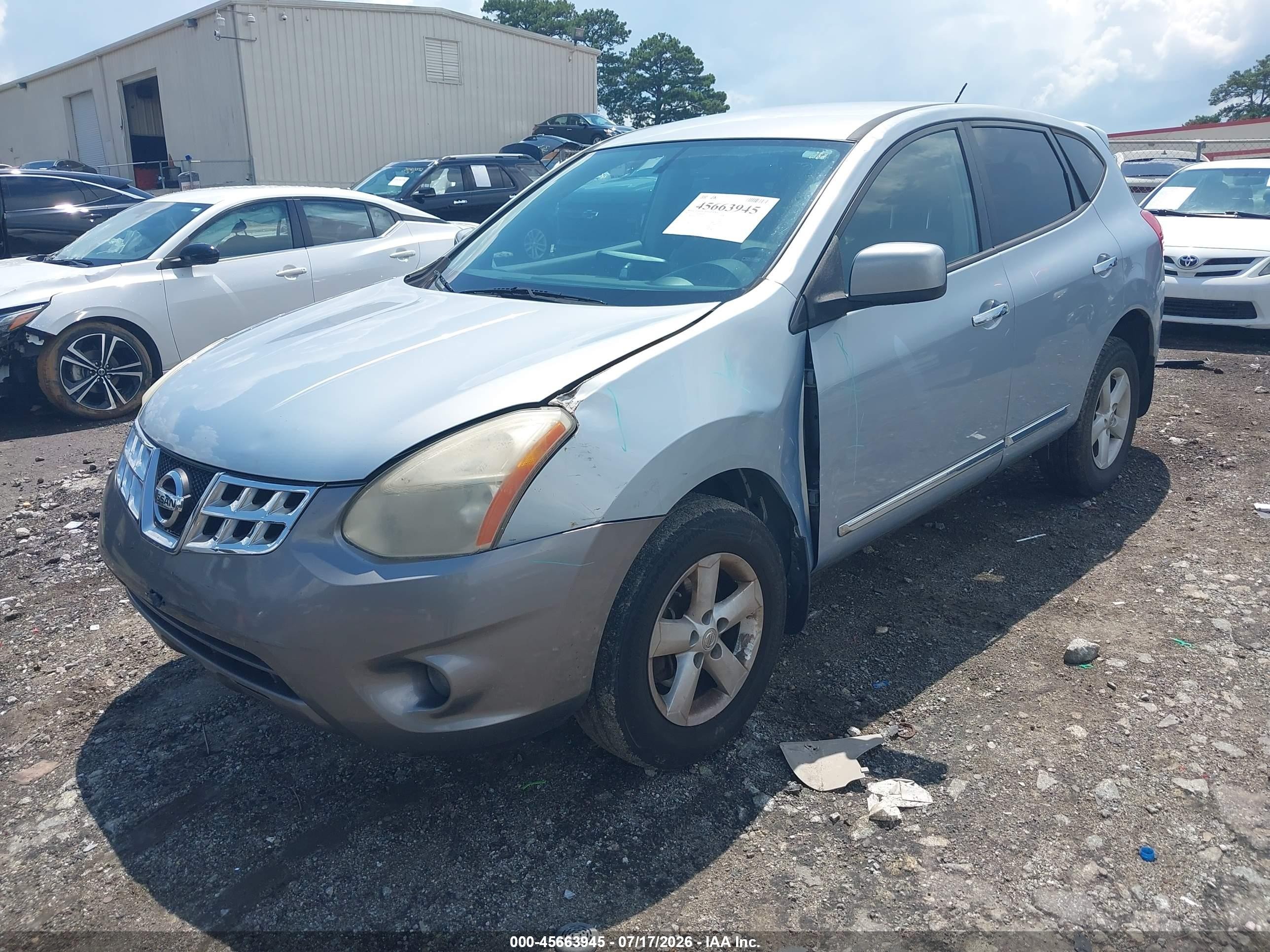 2013 Nissan Rogue S Blue vin: JN8AS5MV1DW140955