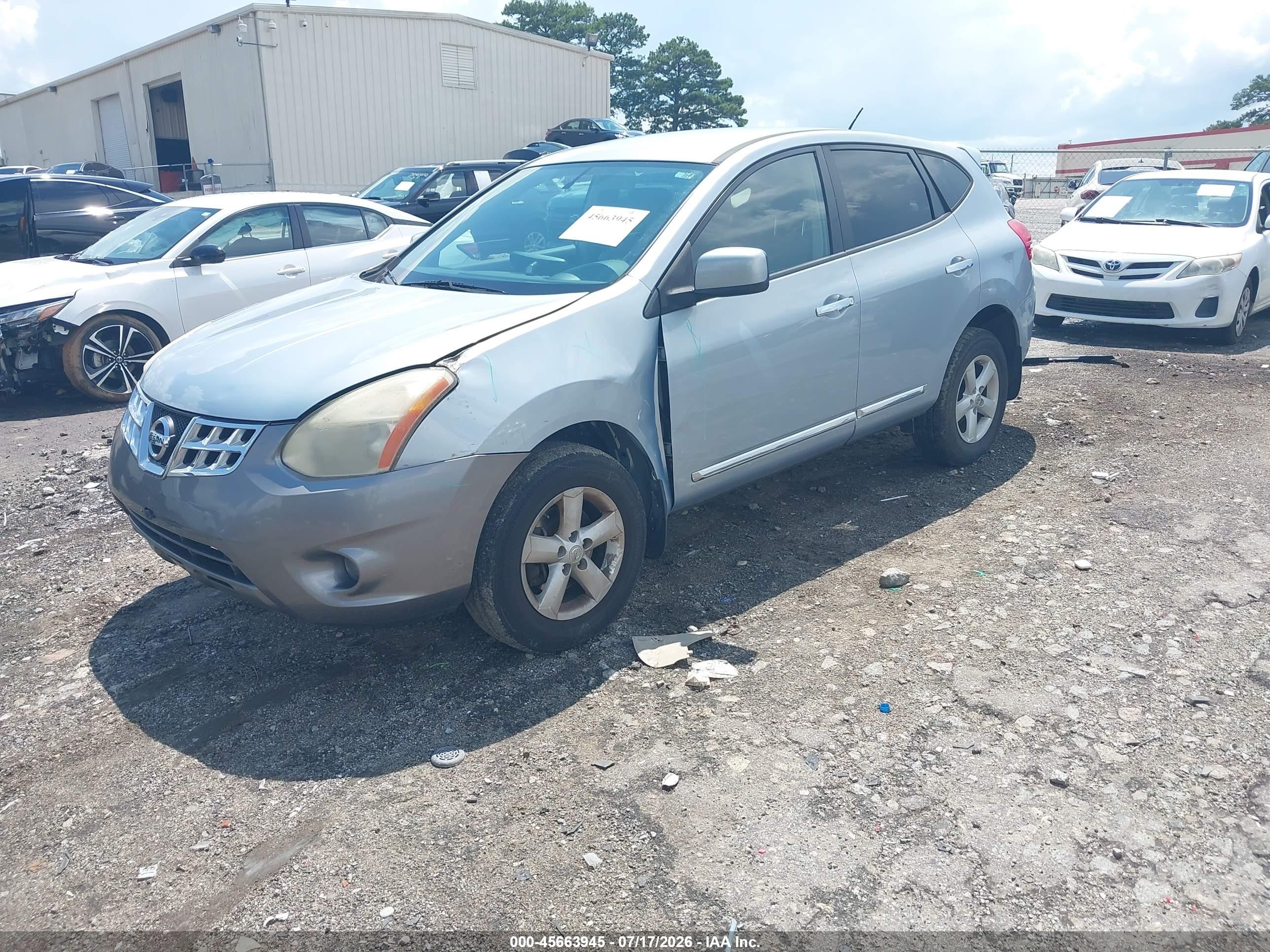 2013 Nissan Rogue S Blue vin: JN8AS5MV1DW140955