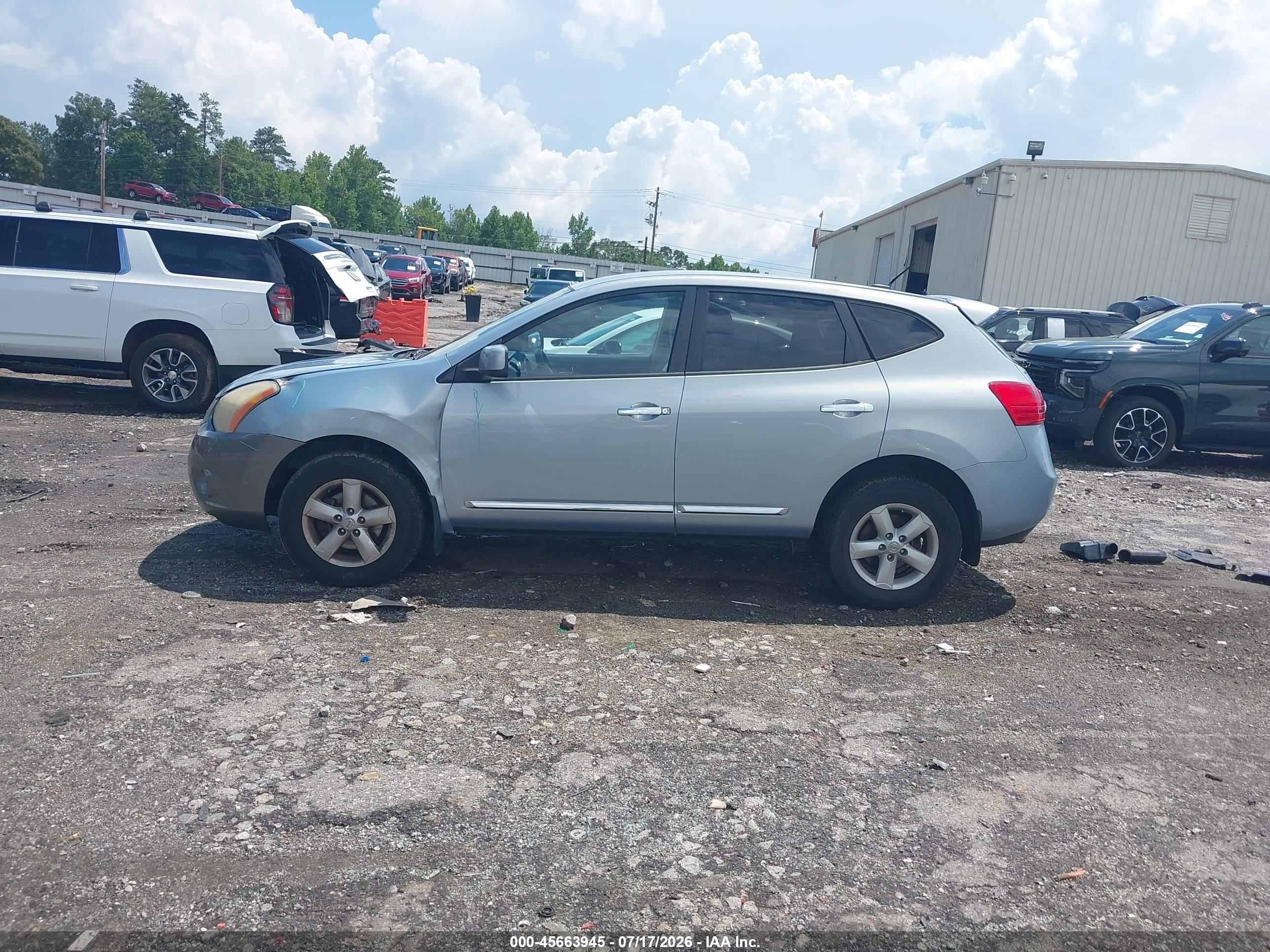 2013 Nissan Rogue S Blue vin: JN8AS5MV1DW140955