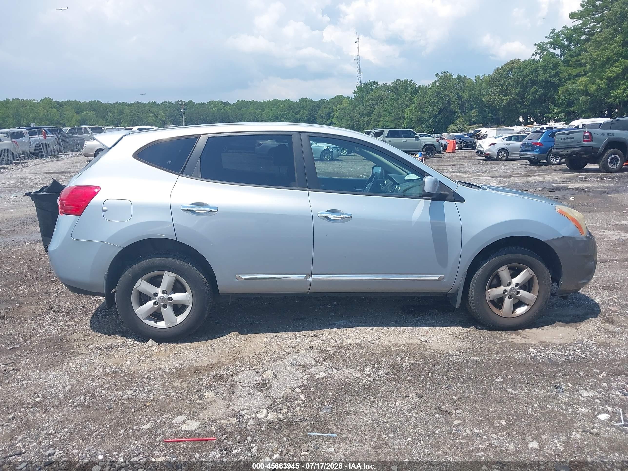2013 Nissan Rogue S Blue vin: JN8AS5MV1DW140955