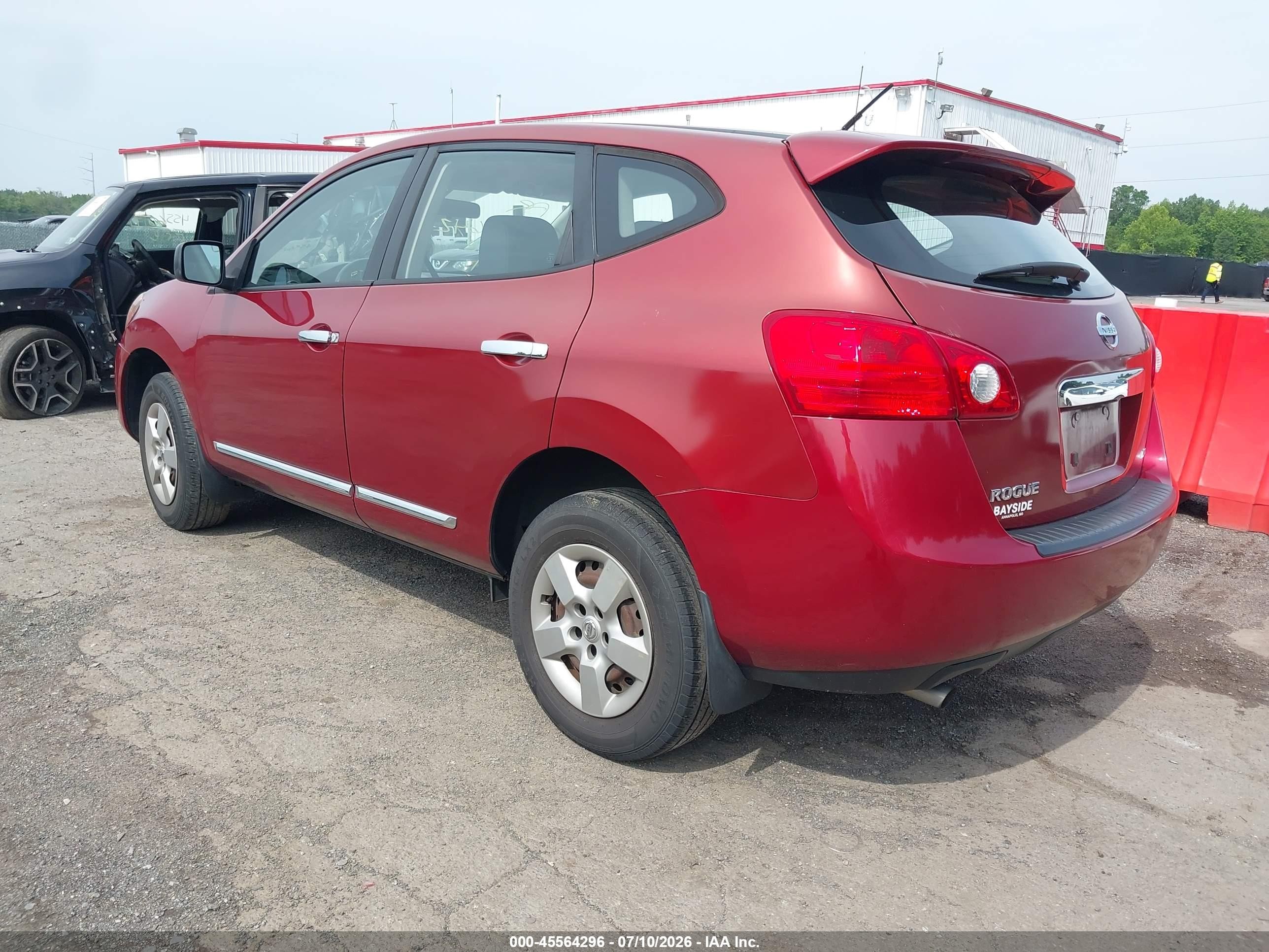2013 Nissan Rogue S Red vin: JN8AS5MV1DW142849
