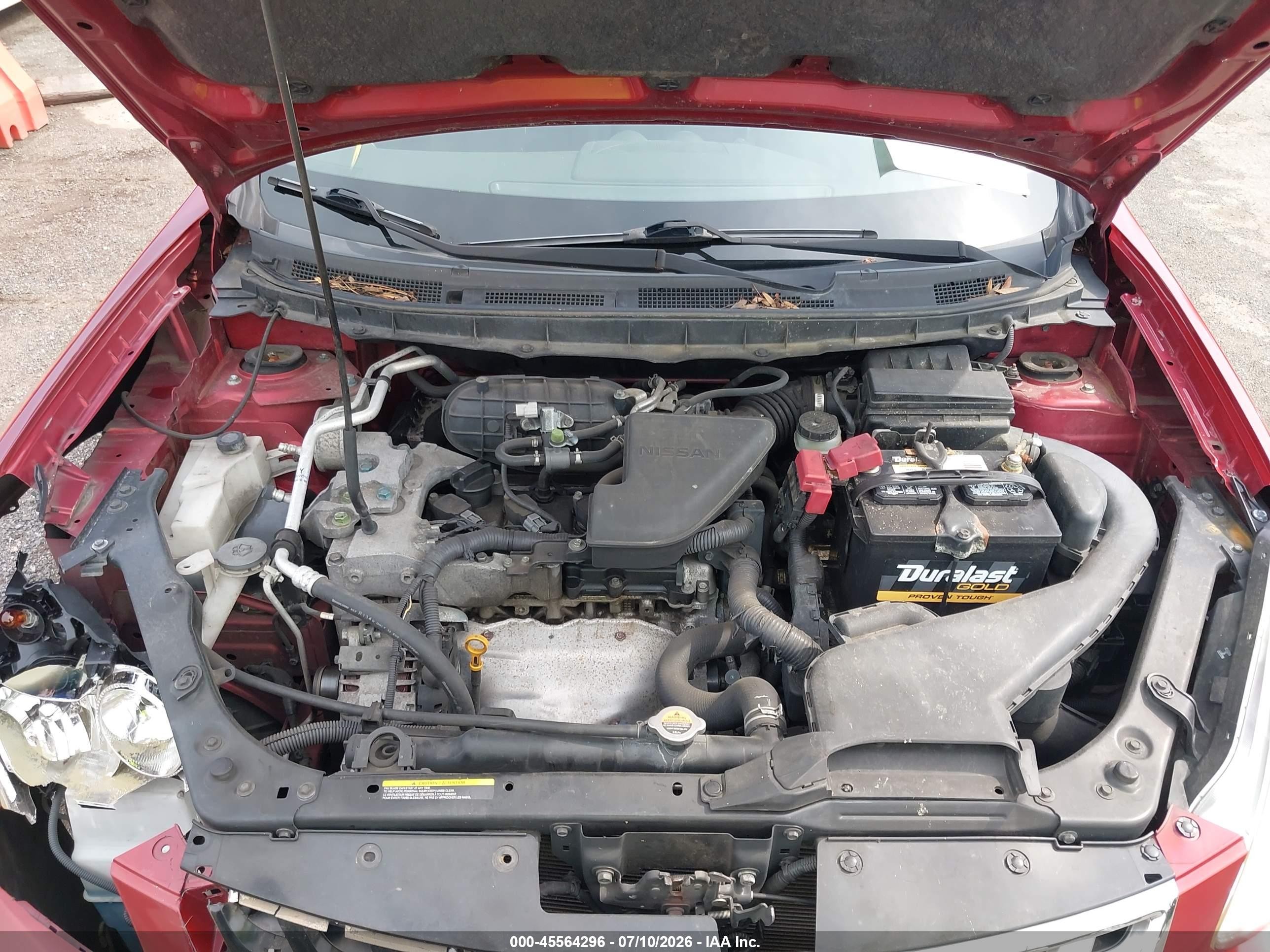 2013 Nissan Rogue S Red vin: JN8AS5MV1DW142849