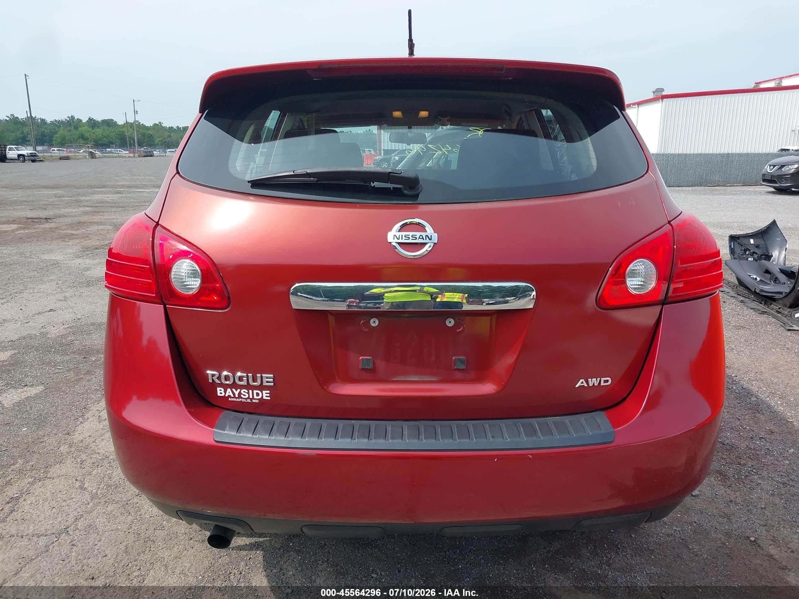 2013 Nissan Rogue S Red vin: JN8AS5MV1DW142849