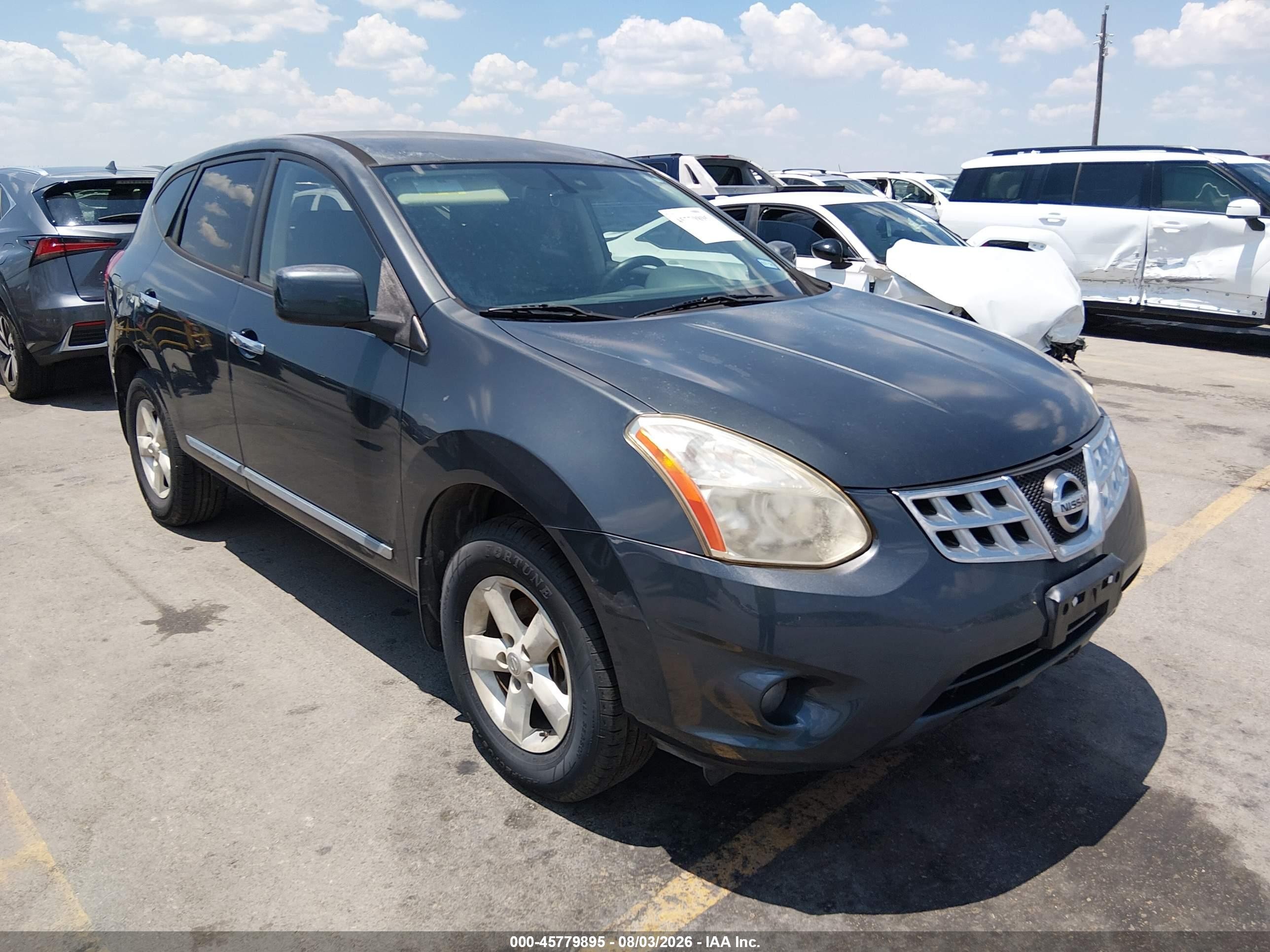 2013 Nissan Rogue S Gray vin: JN8AS5MV1DW600518