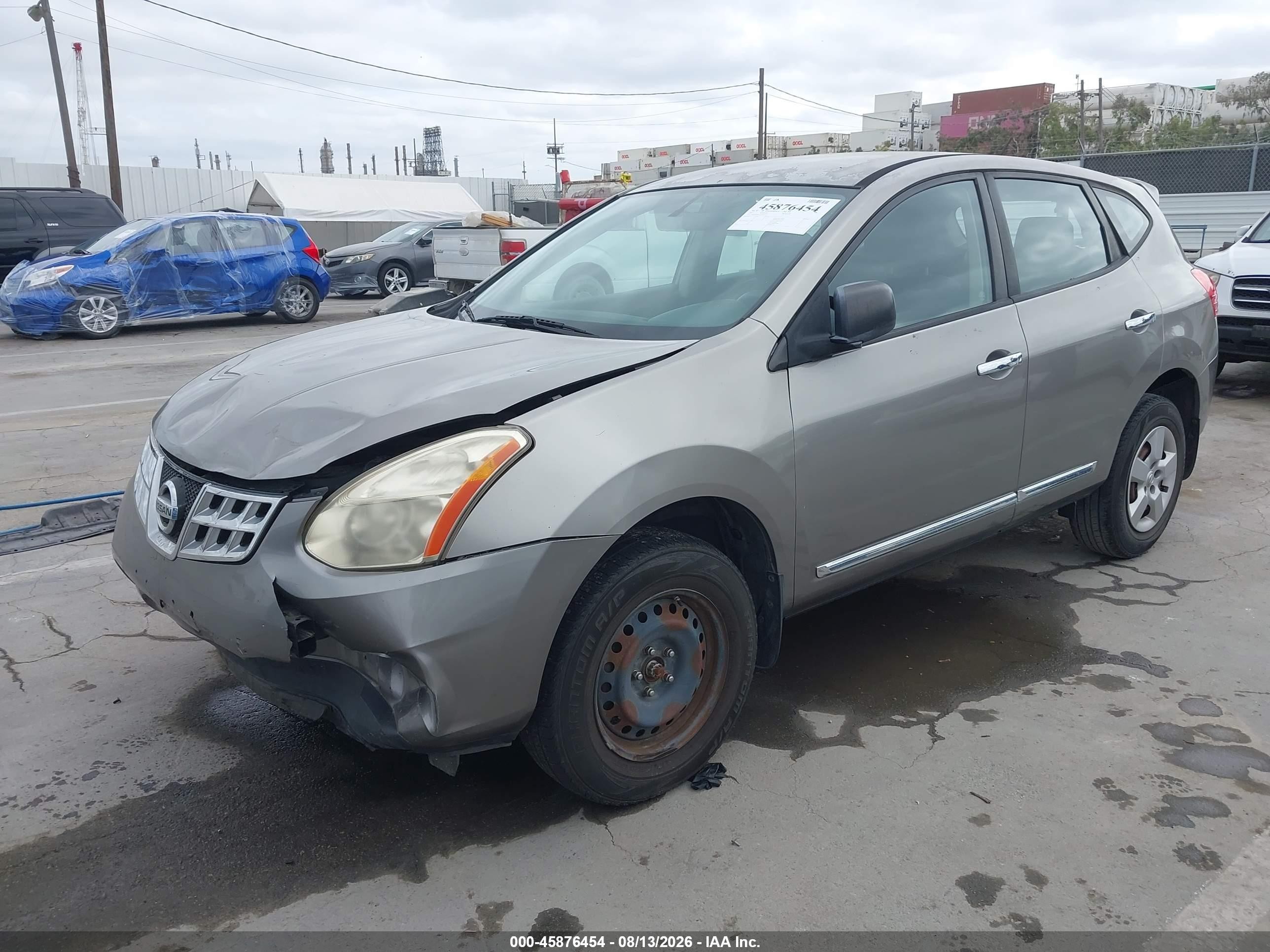 2013 Nissan Rogue S Gray vin: JN8AS5MV1DW601331