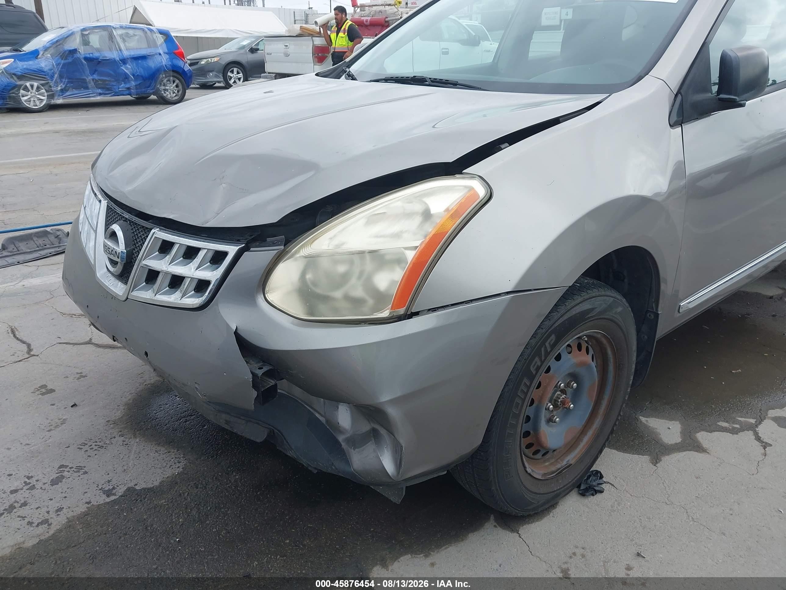 2013 Nissan Rogue S Gray vin: JN8AS5MV1DW601331