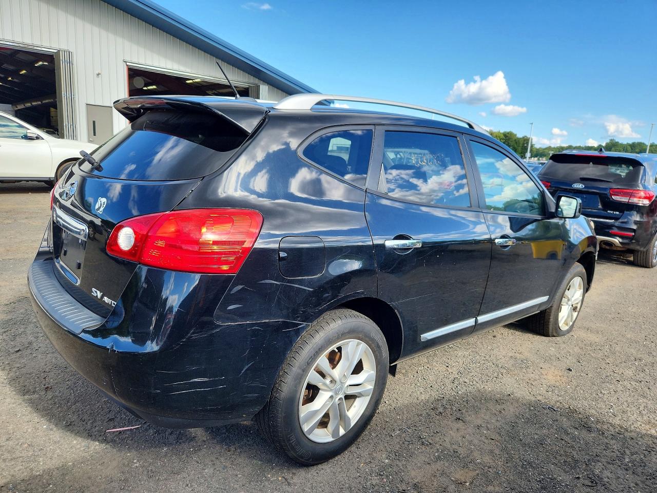 2013 Nissan Rogue S Black vin: JN8AS5MV1DW604326