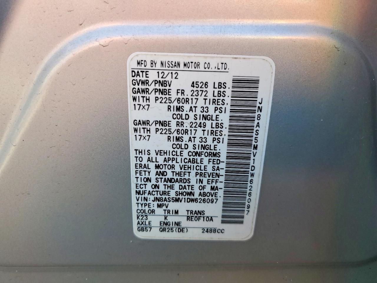 2013 Nissan Rogue S Silver vin: JN8AS5MV1DW626097