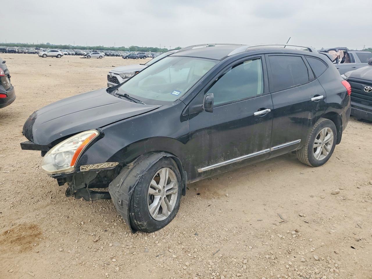 2013 Nissan Rogue S Black vin: JN8AS5MV1DW629744