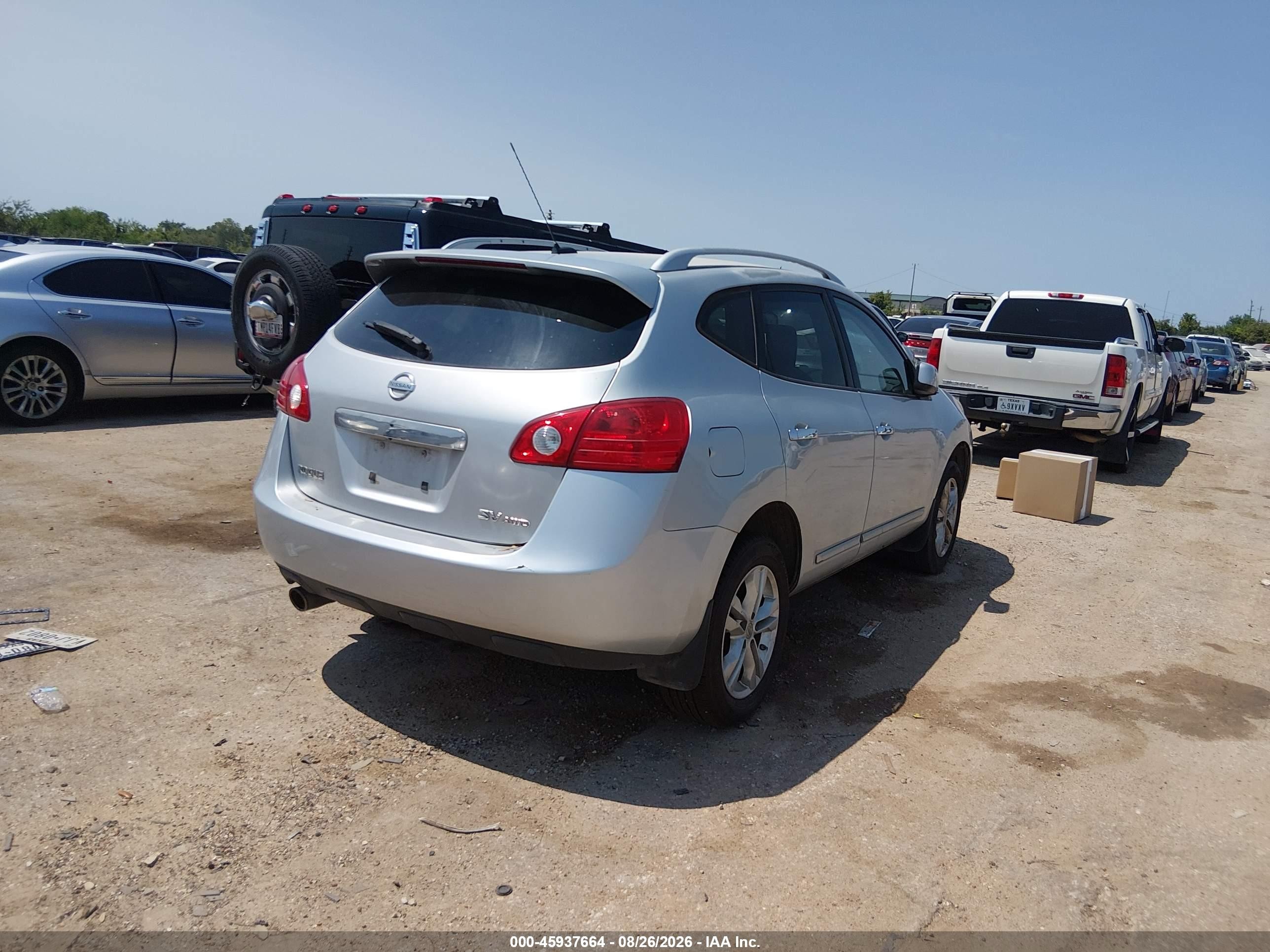 2013 Nissan Rogue Sv Silver vin: JN8AS5MV1DW630795
