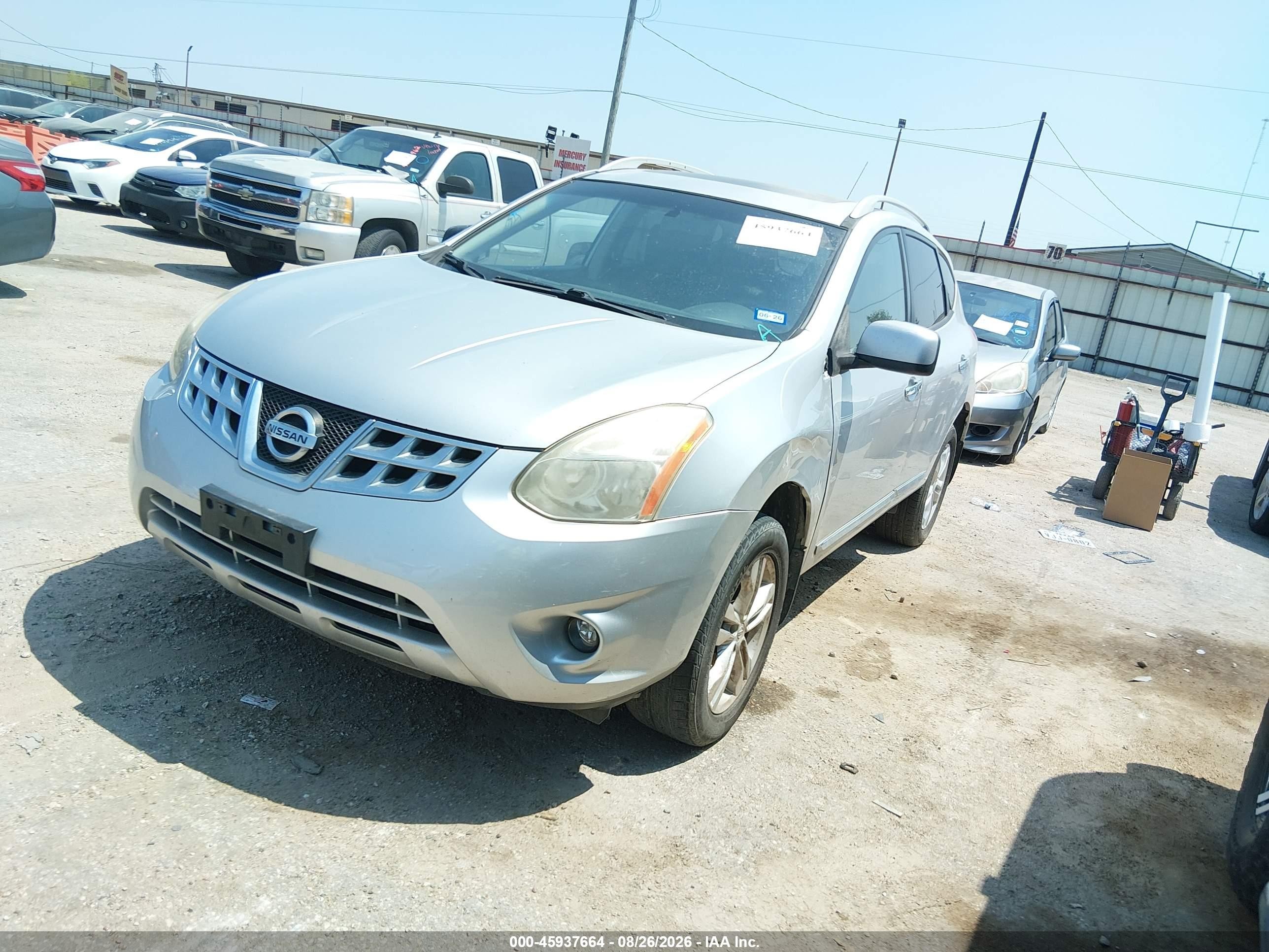 2013 Nissan Rogue Sv Silver vin: JN8AS5MV1DW630795