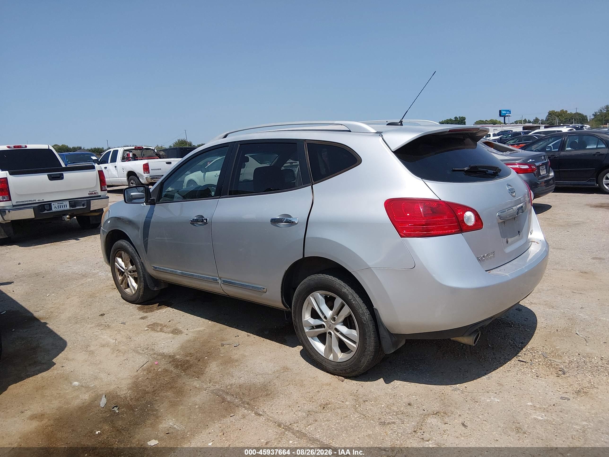 2013 Nissan Rogue Sv Silver vin: JN8AS5MV1DW630795