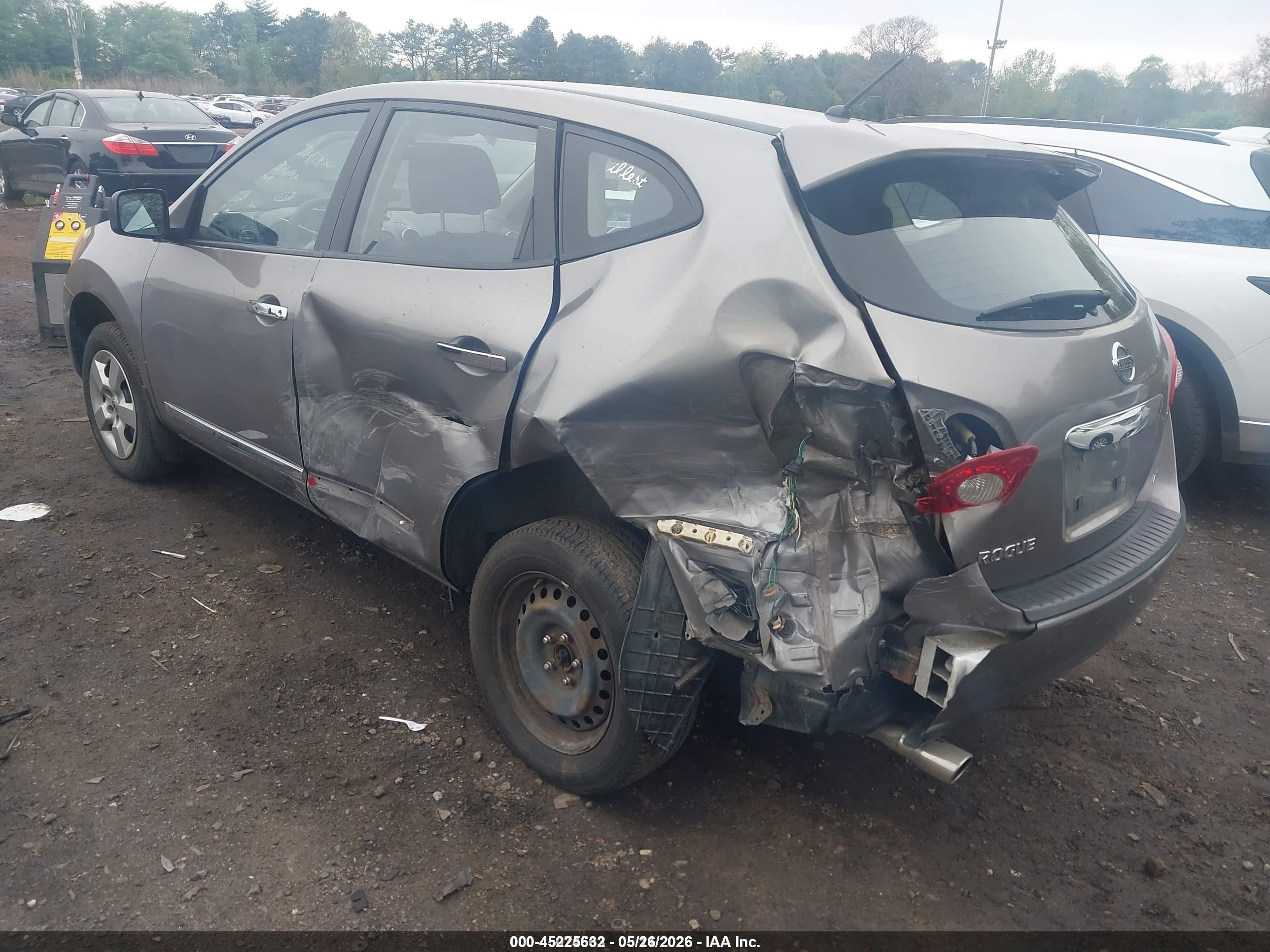 2013 Nissan Rogue S Gray vin: JN8AS5MV1DW636385