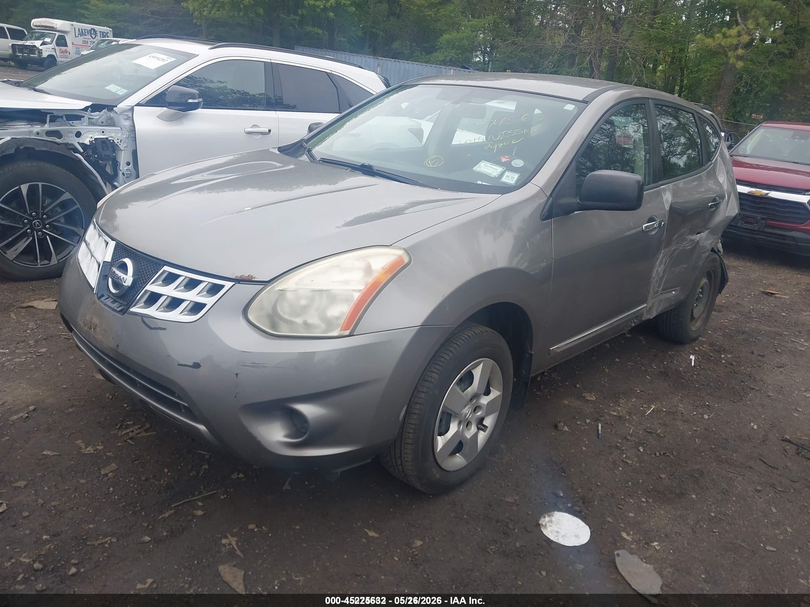 2013 Nissan Rogue S Gray vin: JN8AS5MV1DW636385