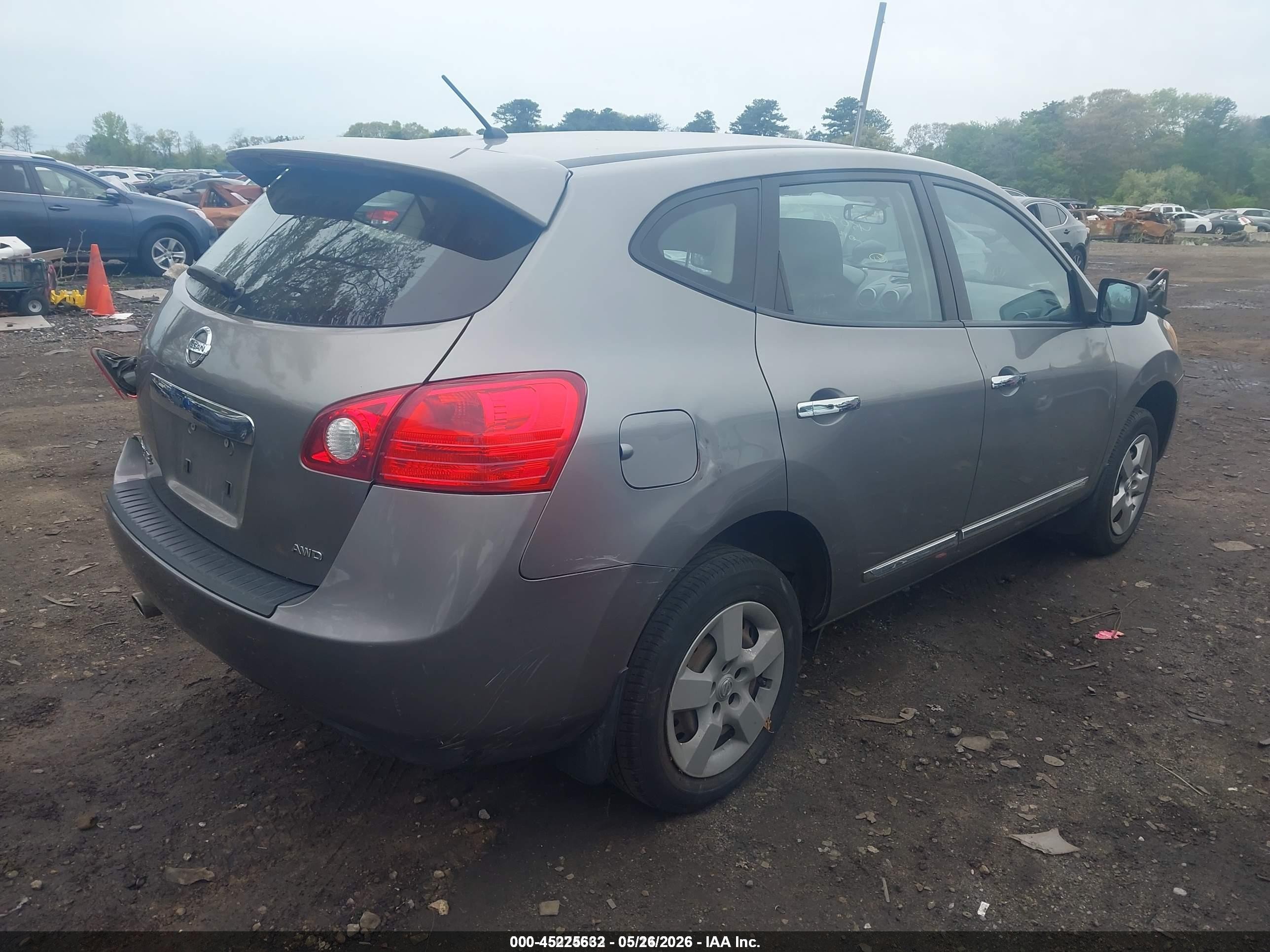 2013 Nissan Rogue S Gray vin: JN8AS5MV1DW636385