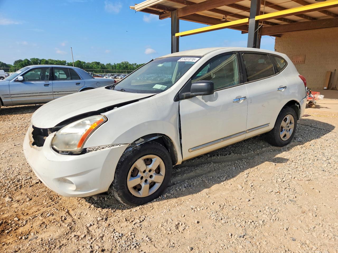 2013 Nissan Rogue S 4d Suv Awd White vin: JN8AS5MV1DW638511