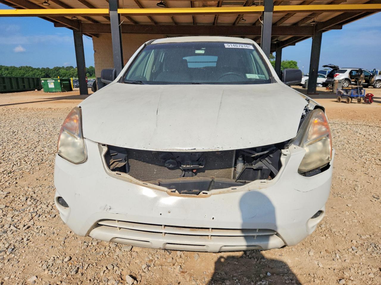 2013 Nissan Rogue S 4d Suv Awd White vin: JN8AS5MV1DW638511