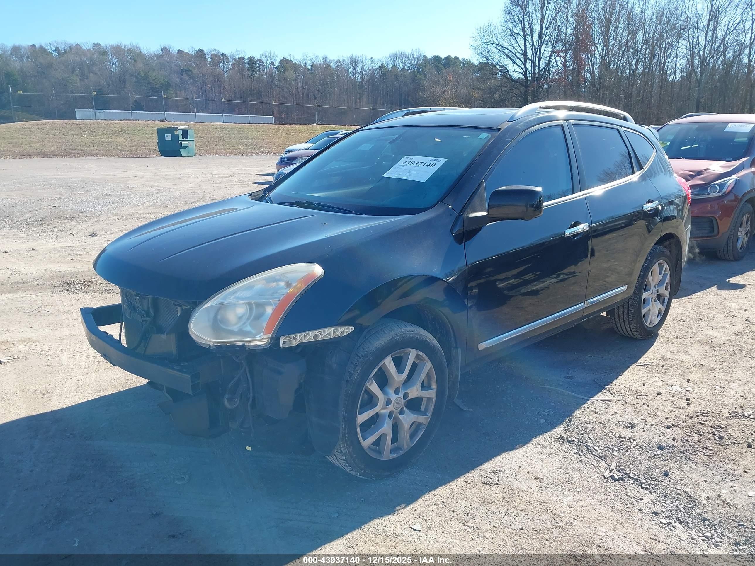2013 Nissan Rogue Sv W/sl Pkg Black vin: JN8AS5MV1DW640808