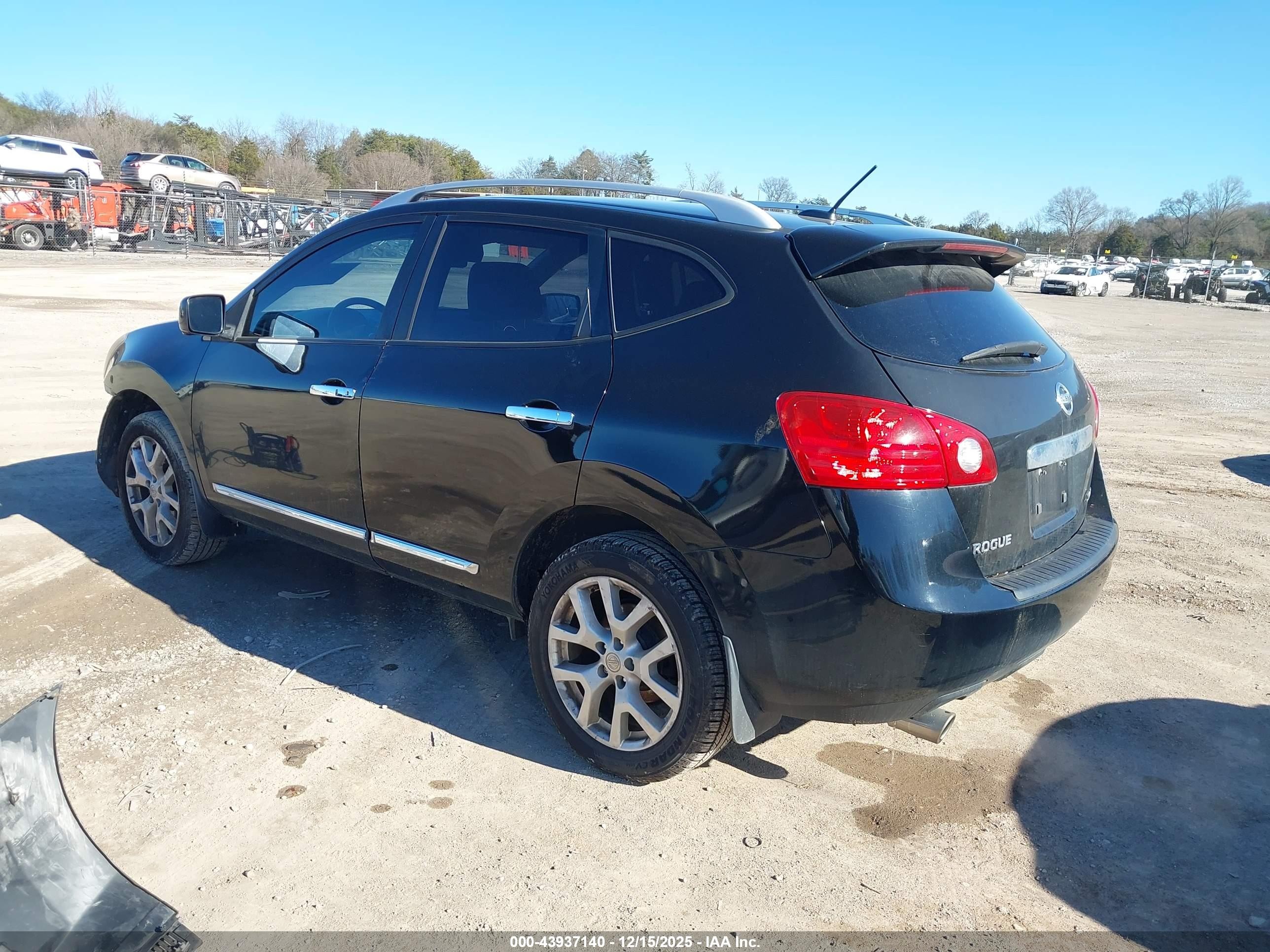 2013 Nissan Rogue Sv W/sl Pkg Black vin: JN8AS5MV1DW640808