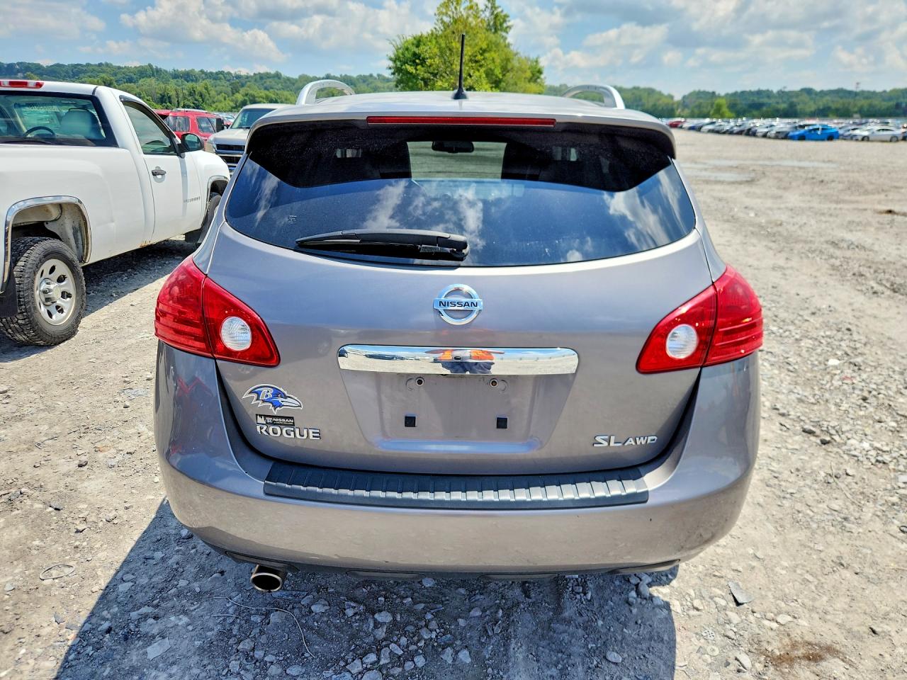 2013 Nissan Rogue S Серый vin: JN8AS5MV1DW641957