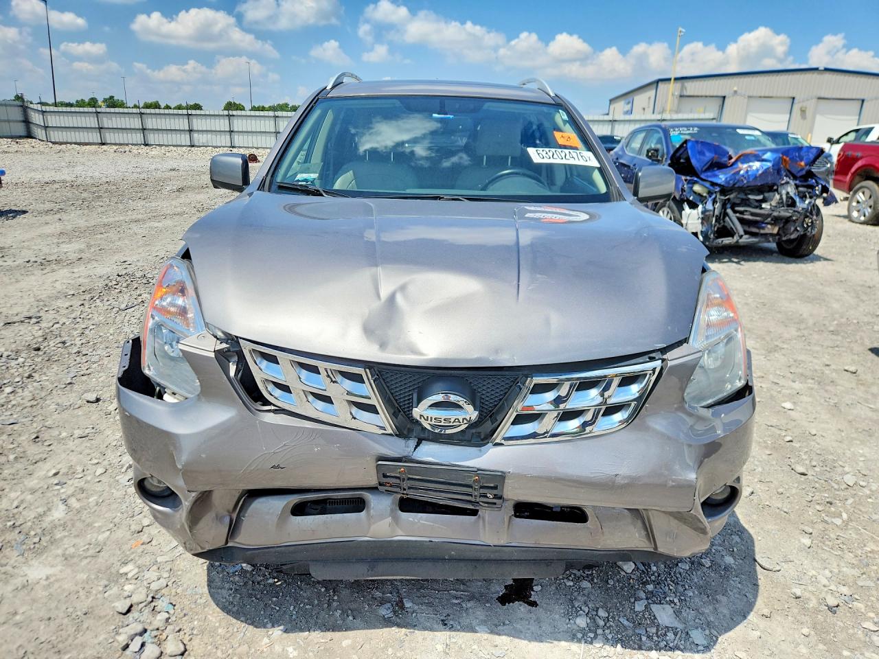 2013 Nissan Rogue S Серый vin: JN8AS5MV1DW641957