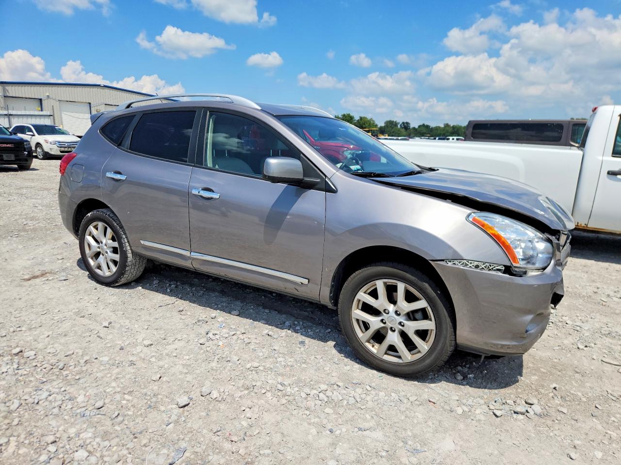 2013 Nissan Rogue S Серый vin: JN8AS5MV1DW641957