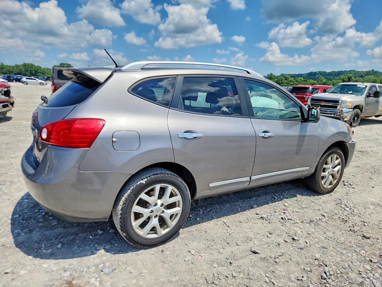 2013 Nissan Rogue S Серый vin: JN8AS5MV1DW641957