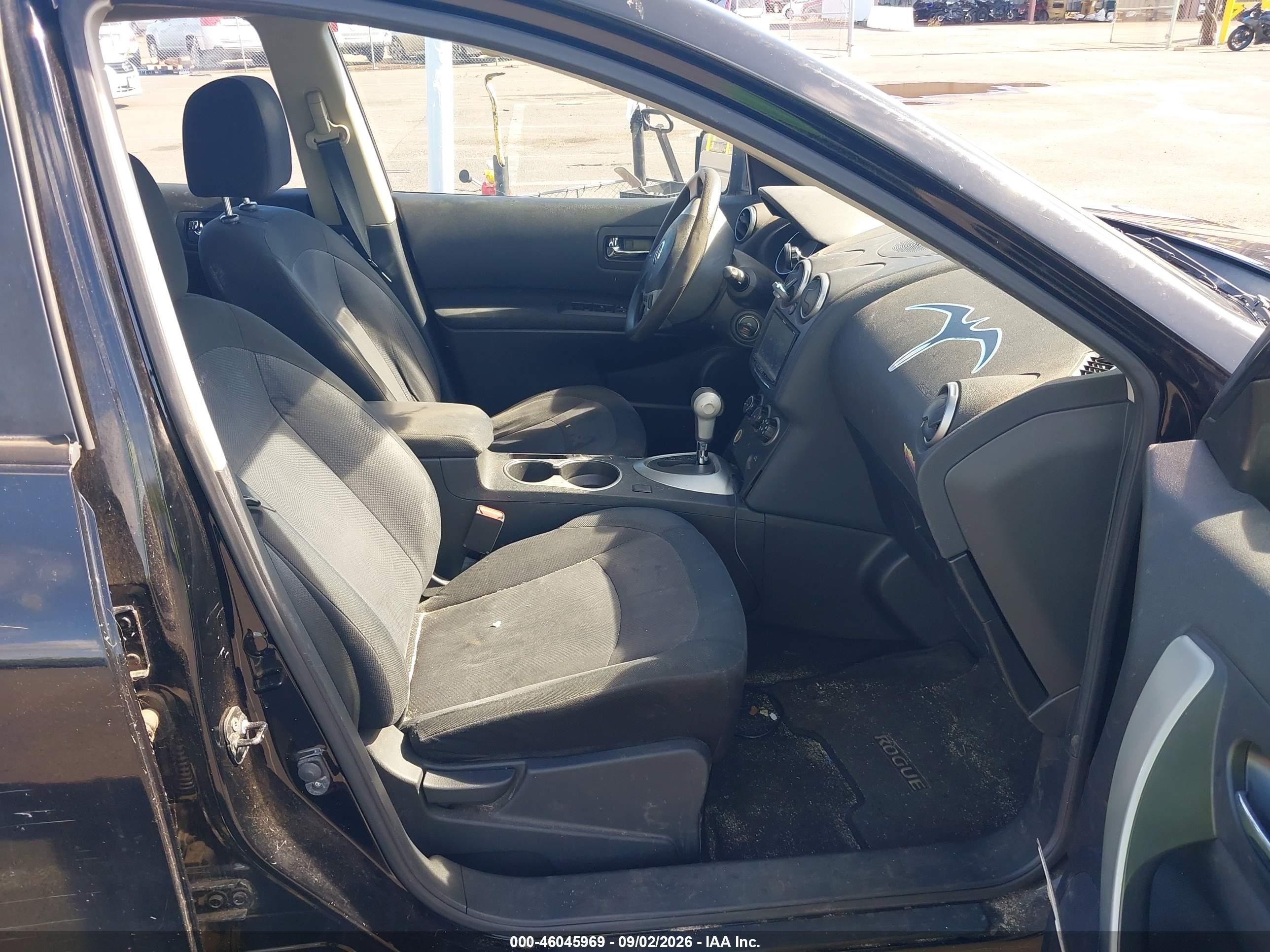 2013 Nissan Rogue S Black vin: JN8AS5MV1DW643935