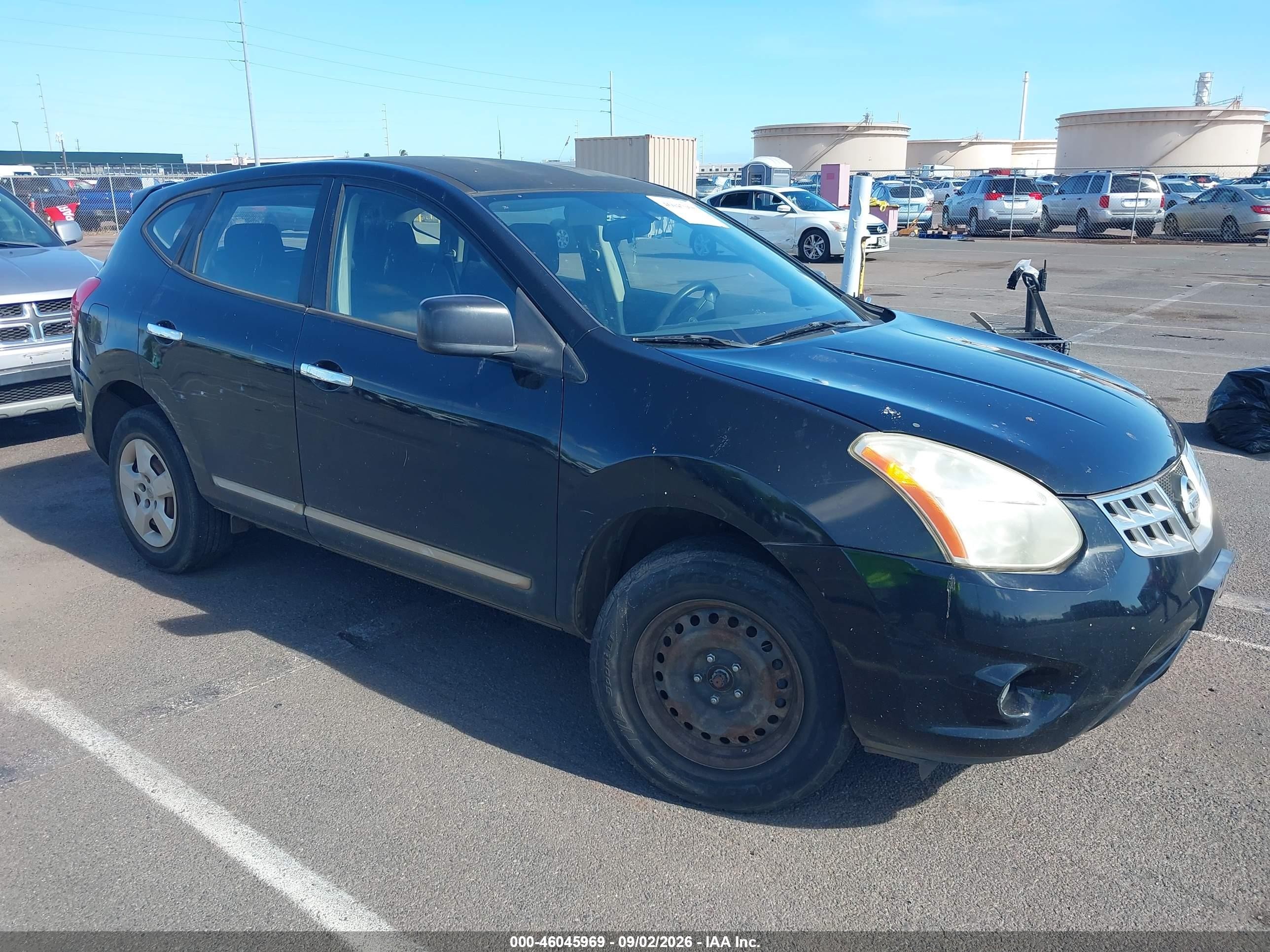 2013 Nissan Rogue S Black vin: JN8AS5MV1DW643935
