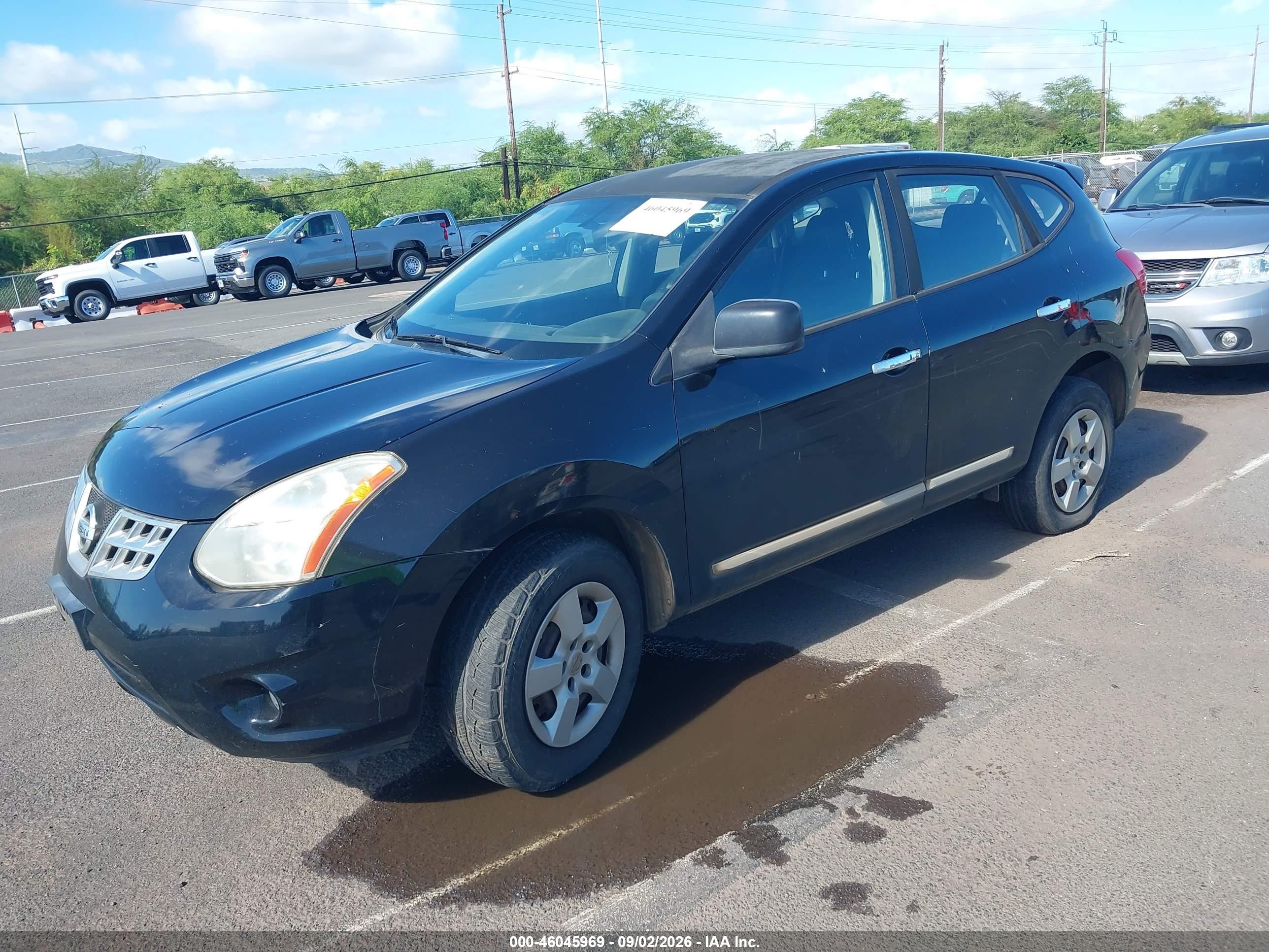 2013 Nissan Rogue S Black vin: JN8AS5MV1DW643935