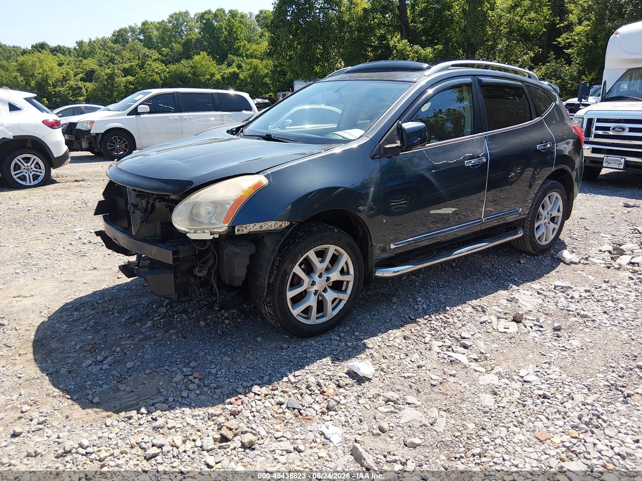 2013 Nissan Rogue Sv W/sl Pkg Blue vin: JN8AS5MV1DW653395