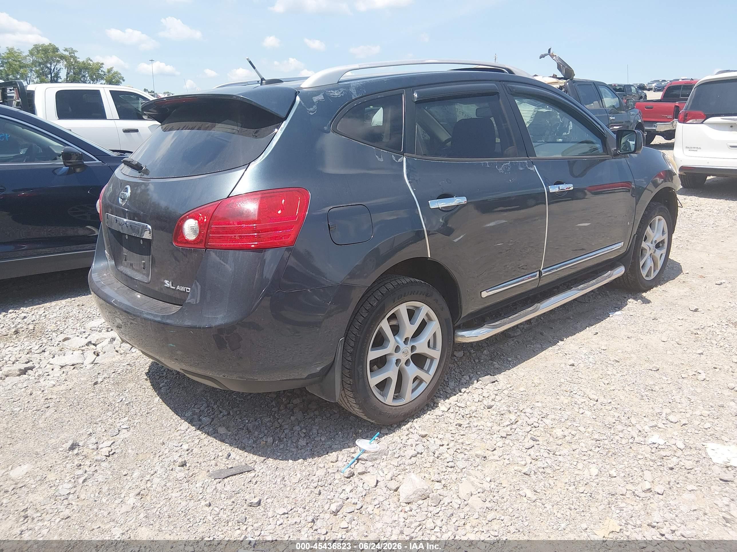 2013 Nissan Rogue Sv W/sl Pkg Blue vin: JN8AS5MV1DW653395