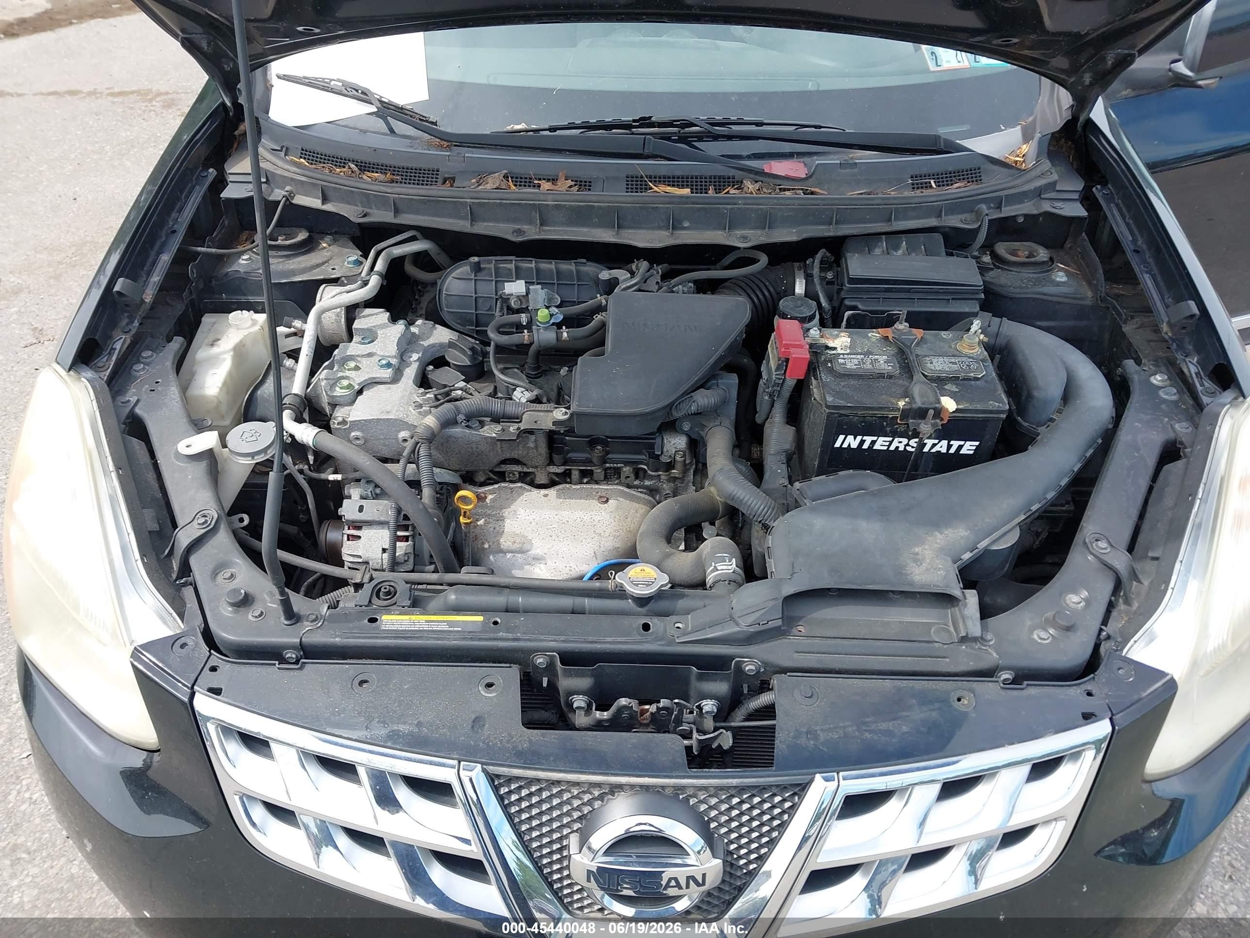 2013 Nissan Rogue S Black vin: JN8AS5MV1DW654174