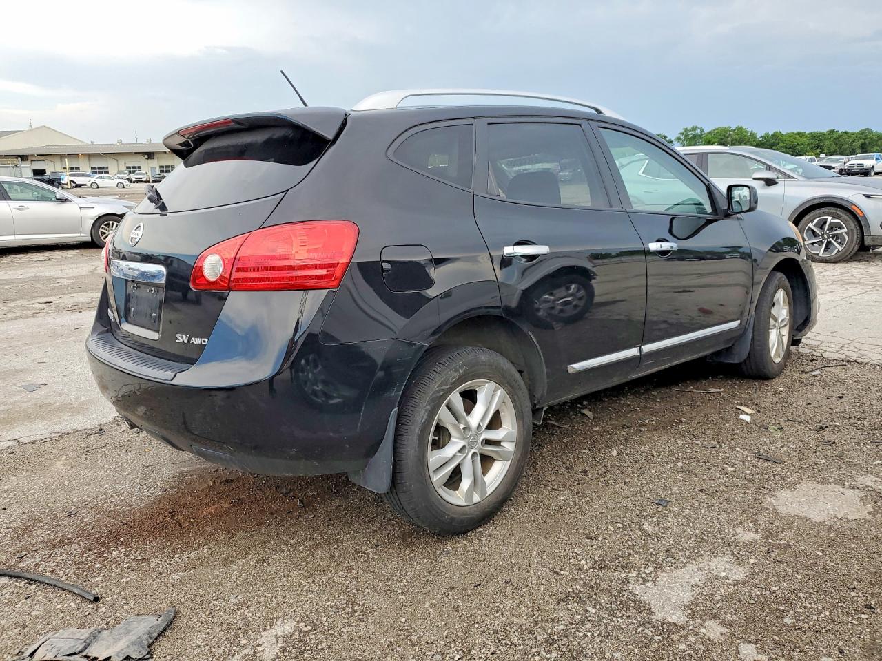 2013 Nissan Rogue S Black vin: JN8AS5MV1DW655941