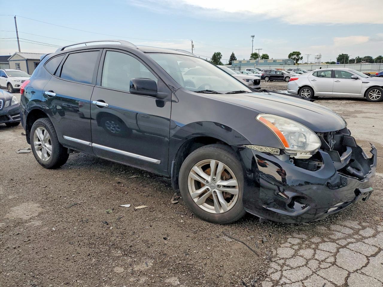 2013 Nissan Rogue S Black vin: JN8AS5MV1DW655941