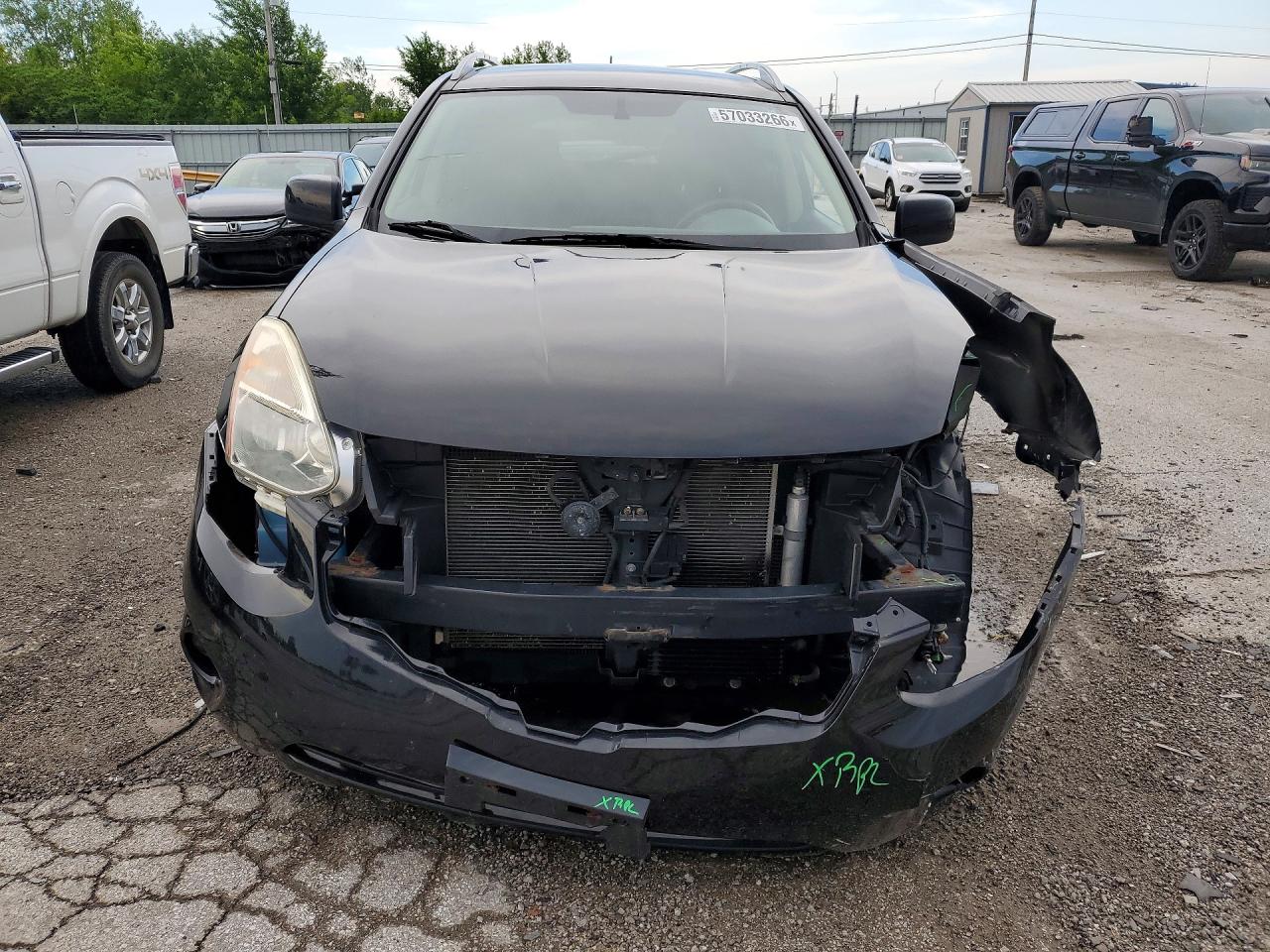 2013 Nissan Rogue S Black vin: JN8AS5MV1DW655941