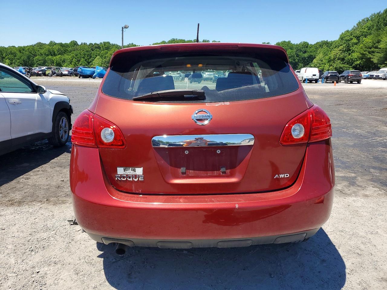 2013 Nissan Rogue S Orange vin: JN8AS5MV1DW659178