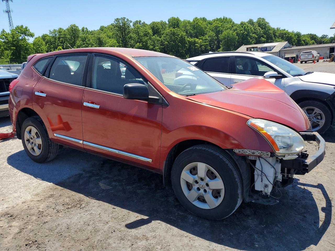 2013 Nissan Rogue S Orange vin: JN8AS5MV1DW659178