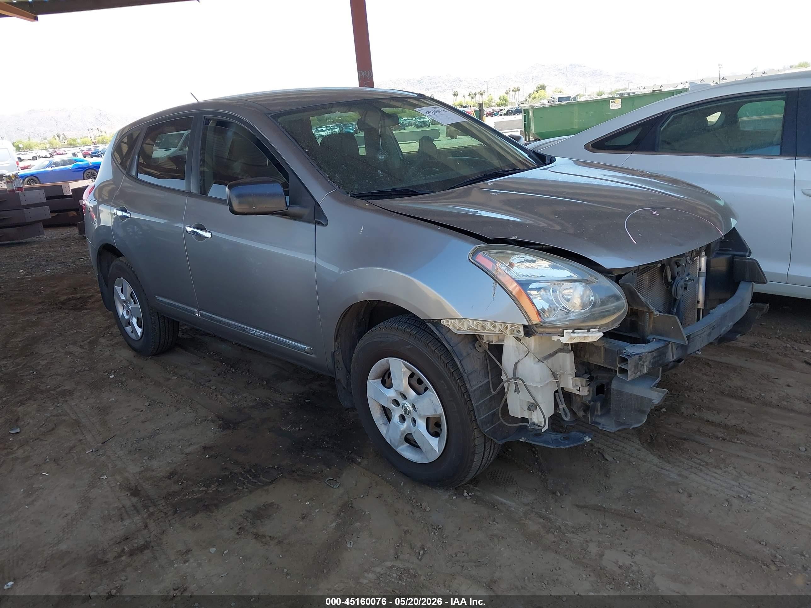2014 Nissan Rogue Select S Gray vin: JN8AS5MV1EW703651
