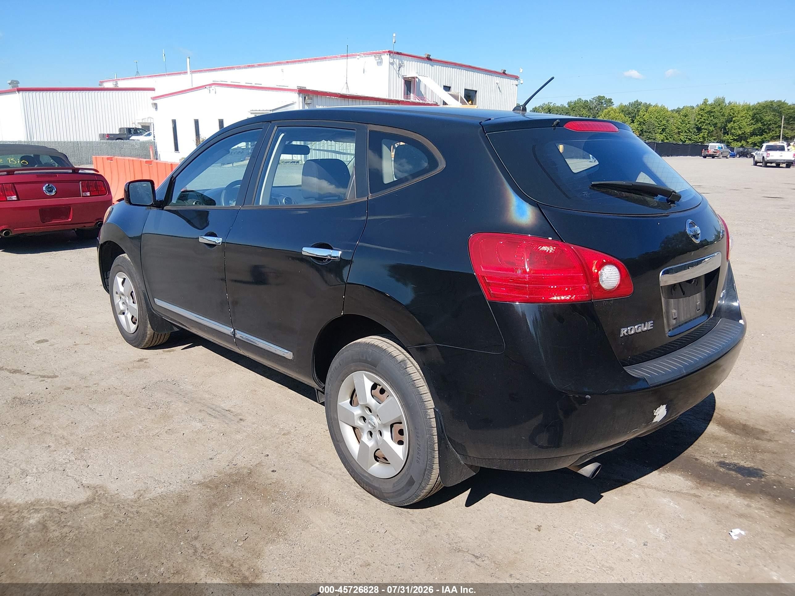 2014 Nissan Rogue Select S Black vin: JN8AS5MV1EW703777