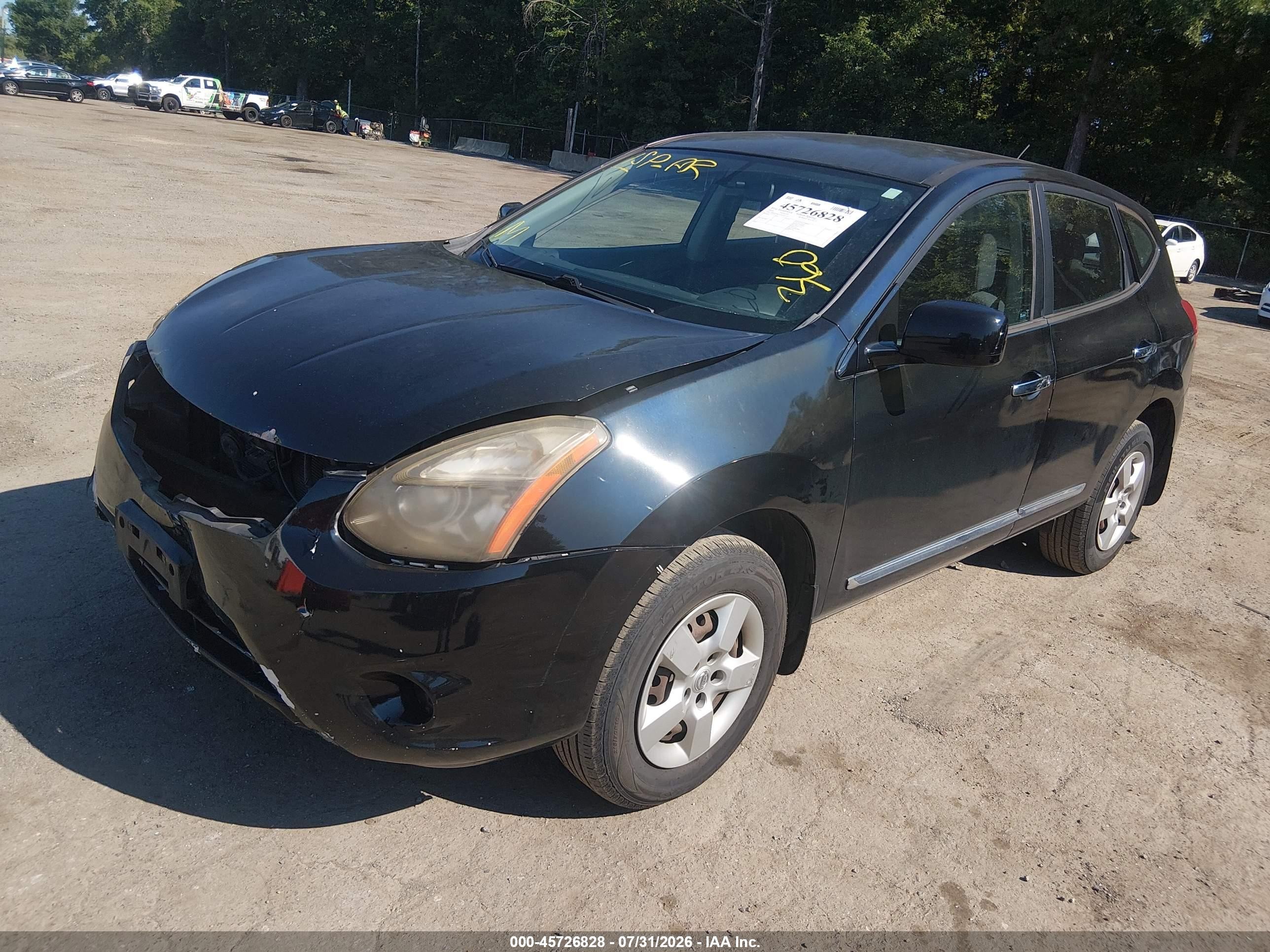 2014 Nissan Rogue Select S Black vin: JN8AS5MV1EW703777