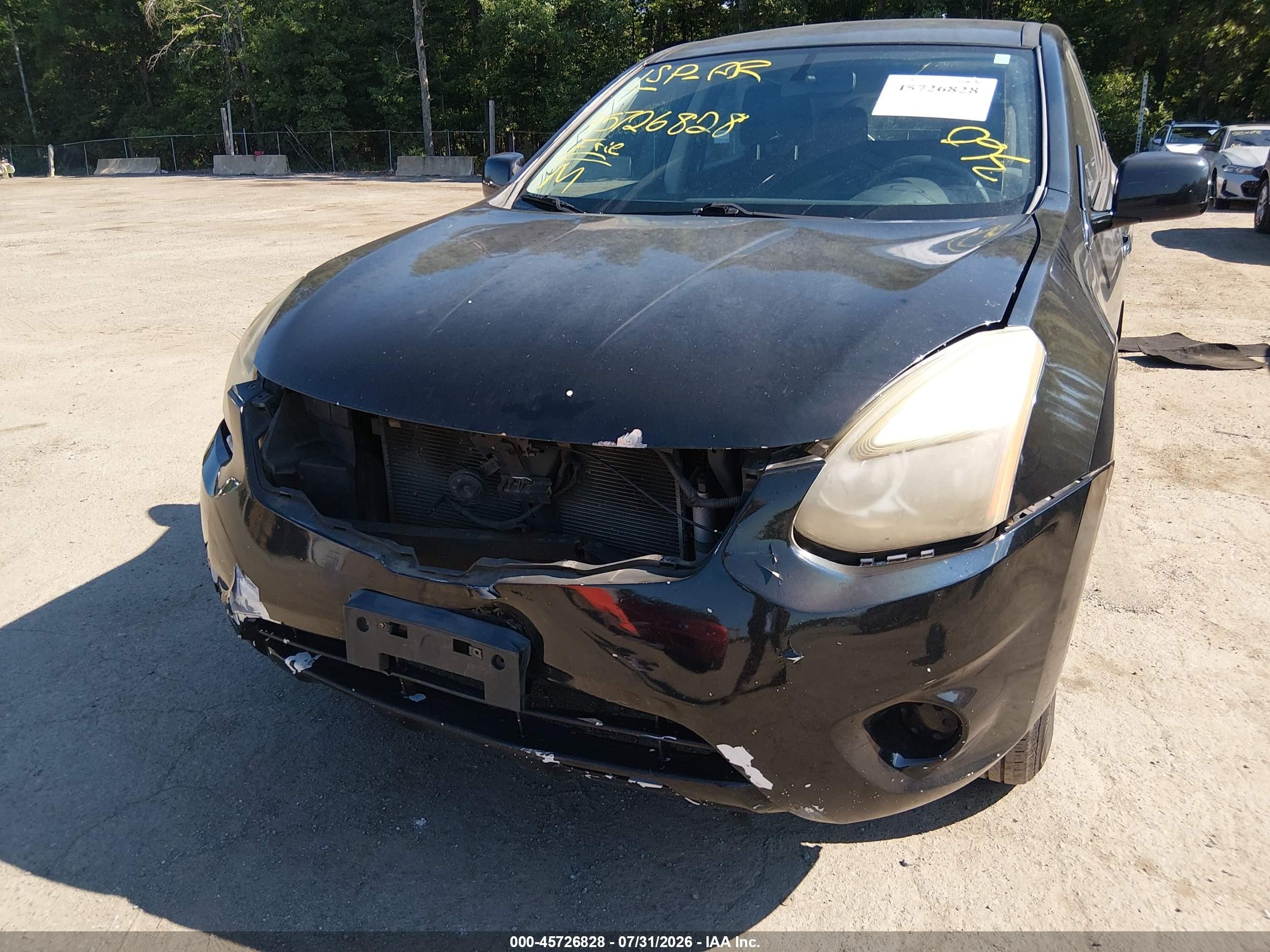 2014 Nissan Rogue Select S Black vin: JN8AS5MV1EW703777