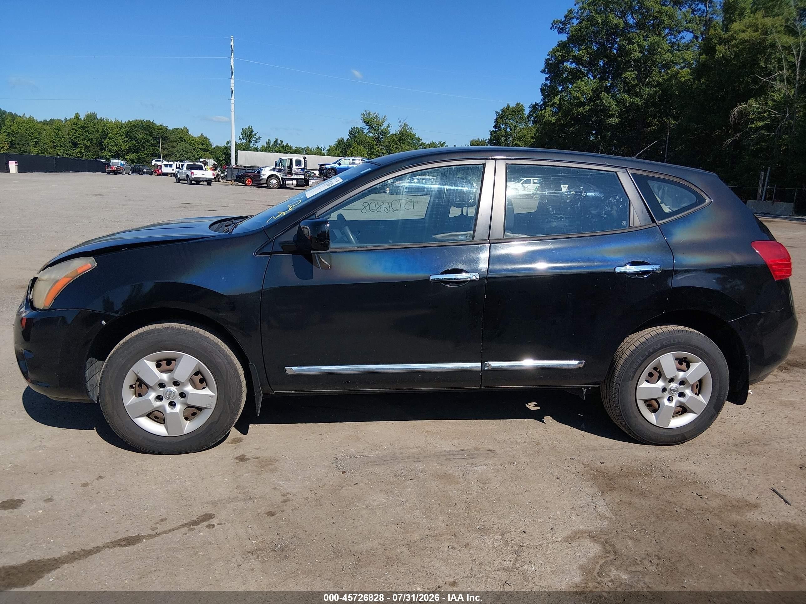 2014 Nissan Rogue Select S Black vin: JN8AS5MV1EW703777