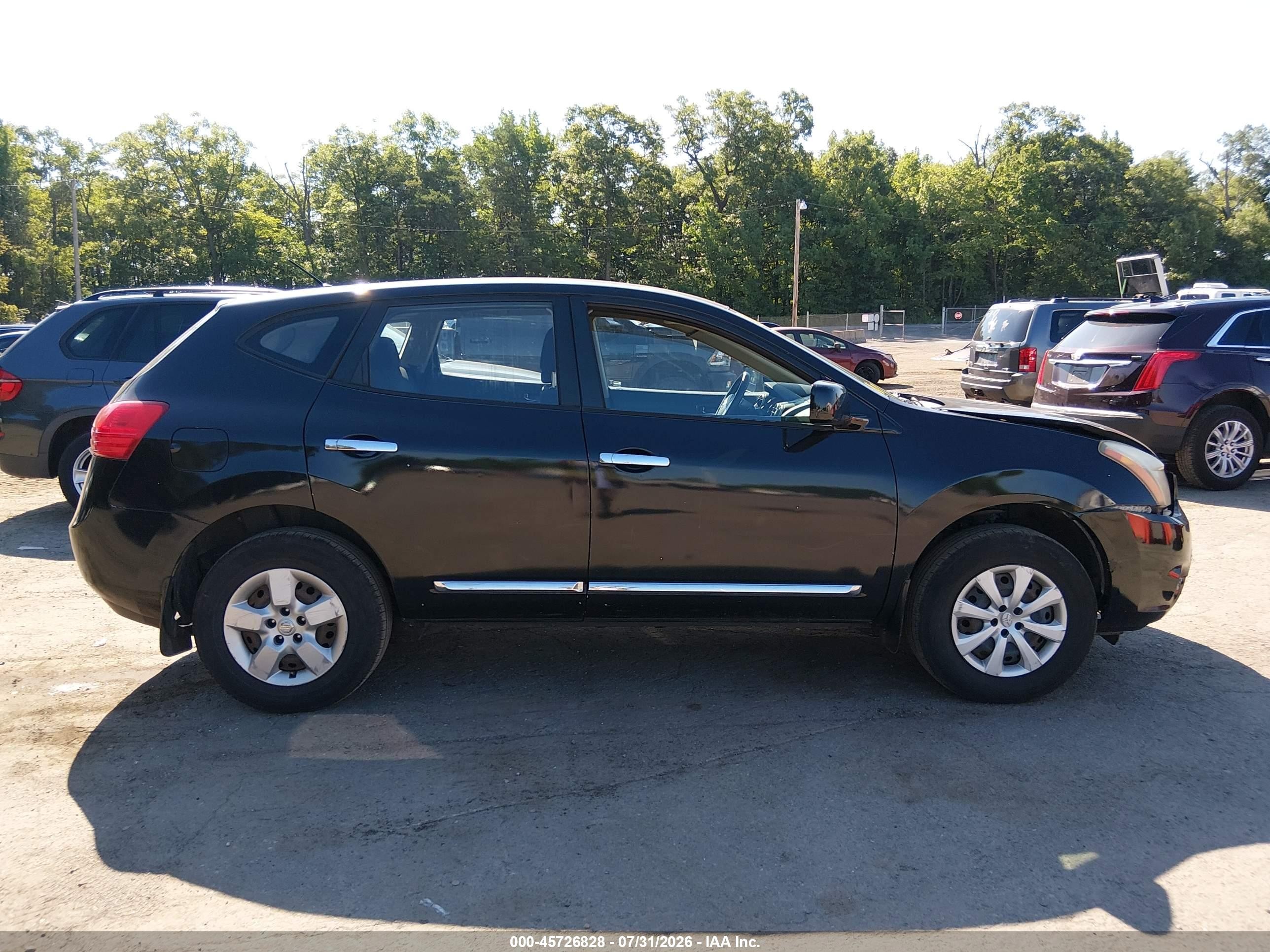 2014 Nissan Rogue Select S Black vin: JN8AS5MV1EW703777