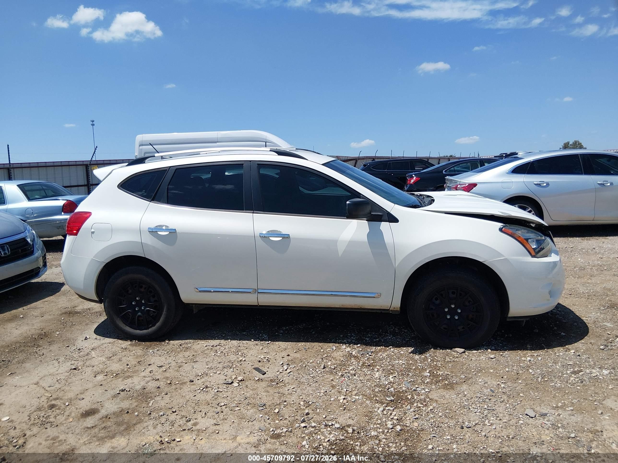 2014 Nissan Rogue Select S White vin: JN8AS5MV1EW706016